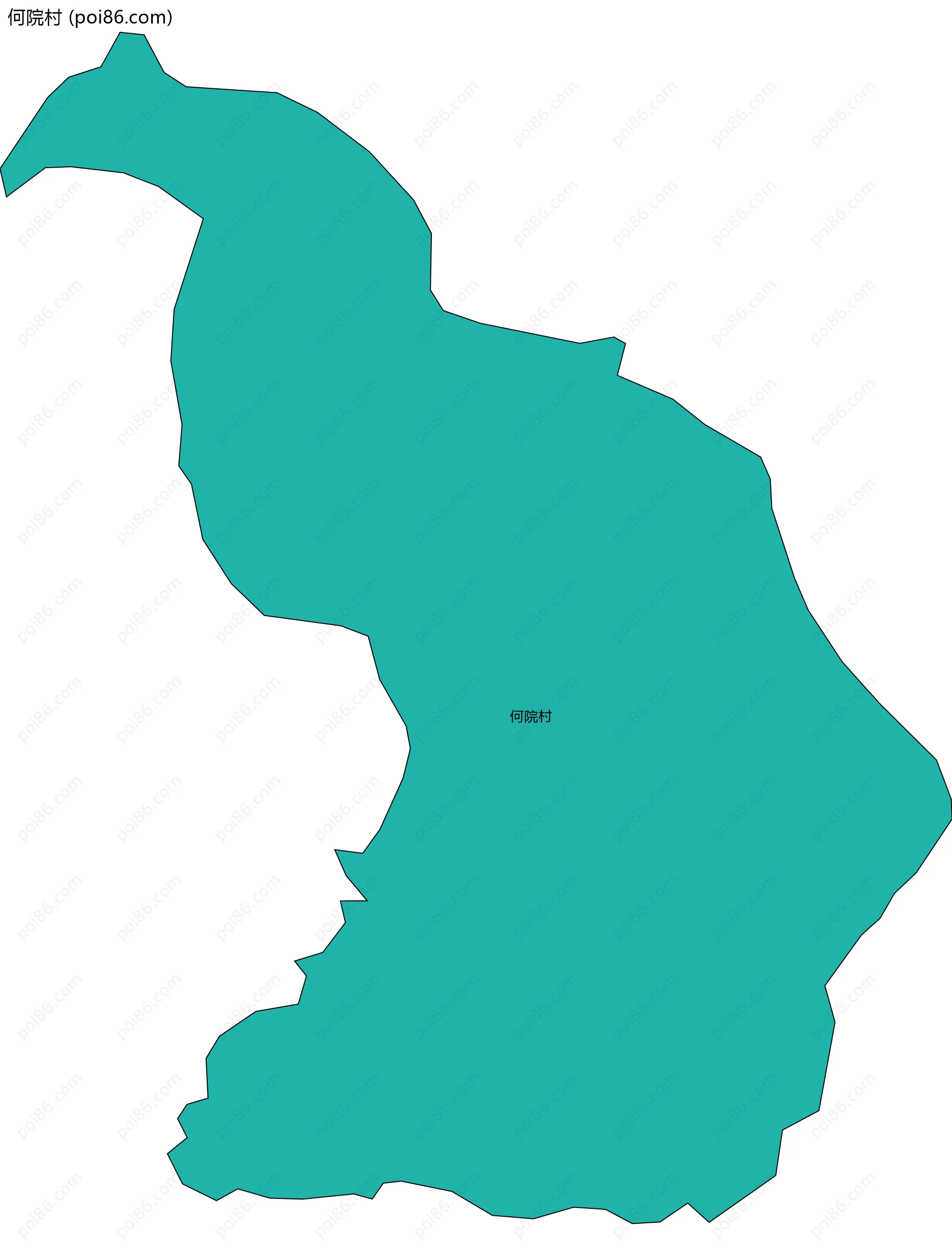 何院村边界地图