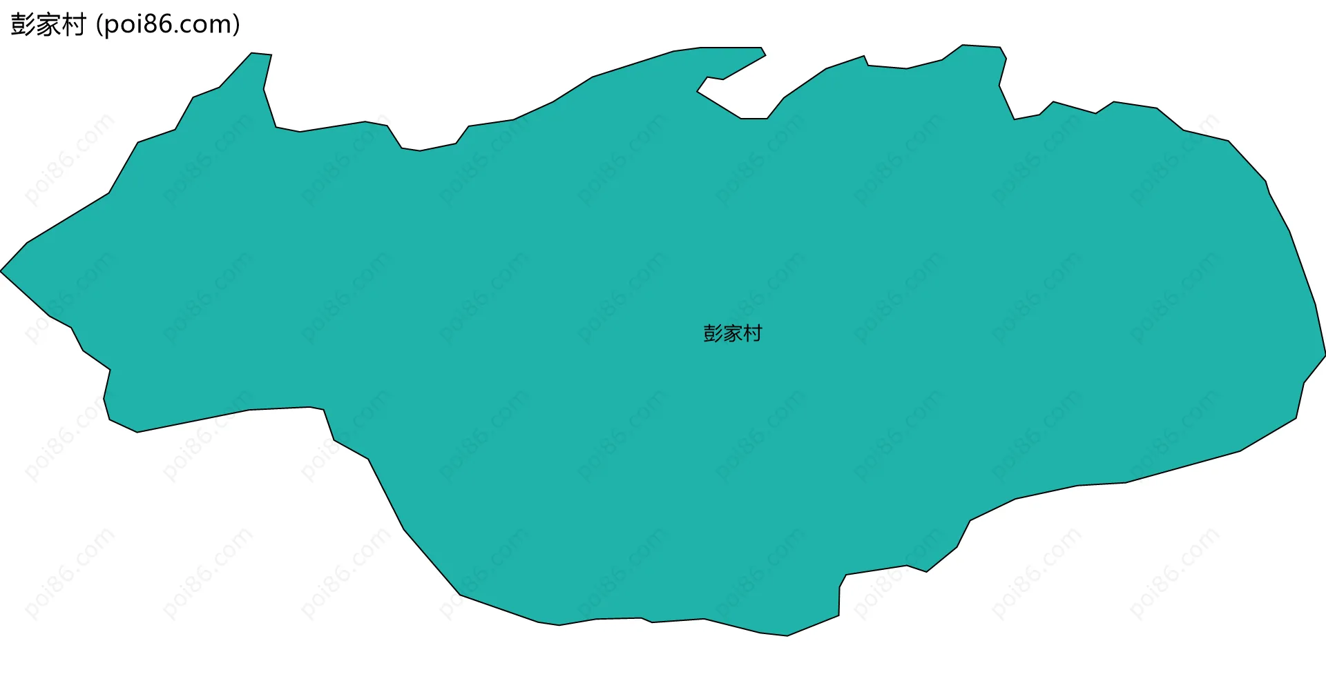 彭家村边界地图