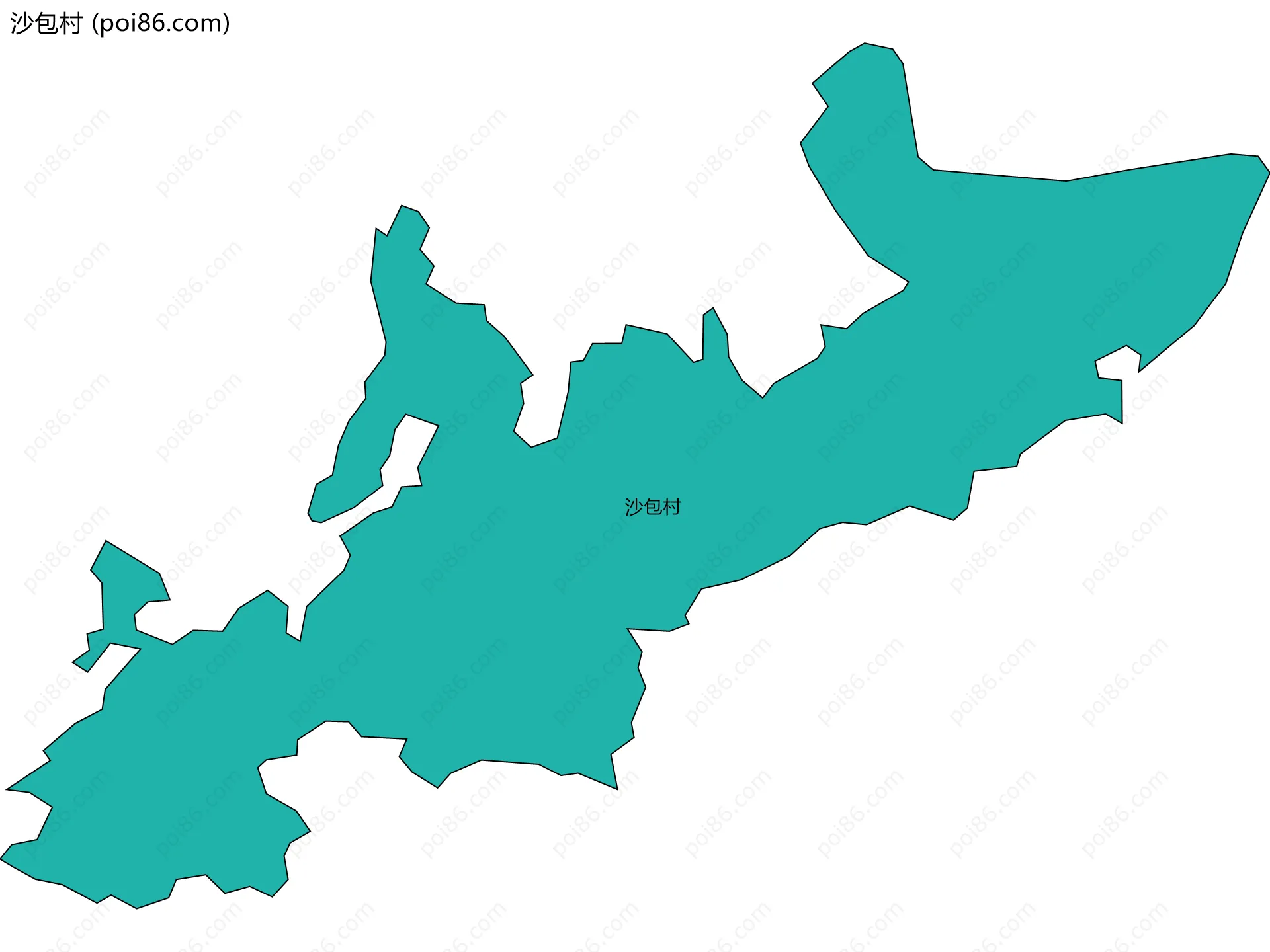 沙包村边界地图