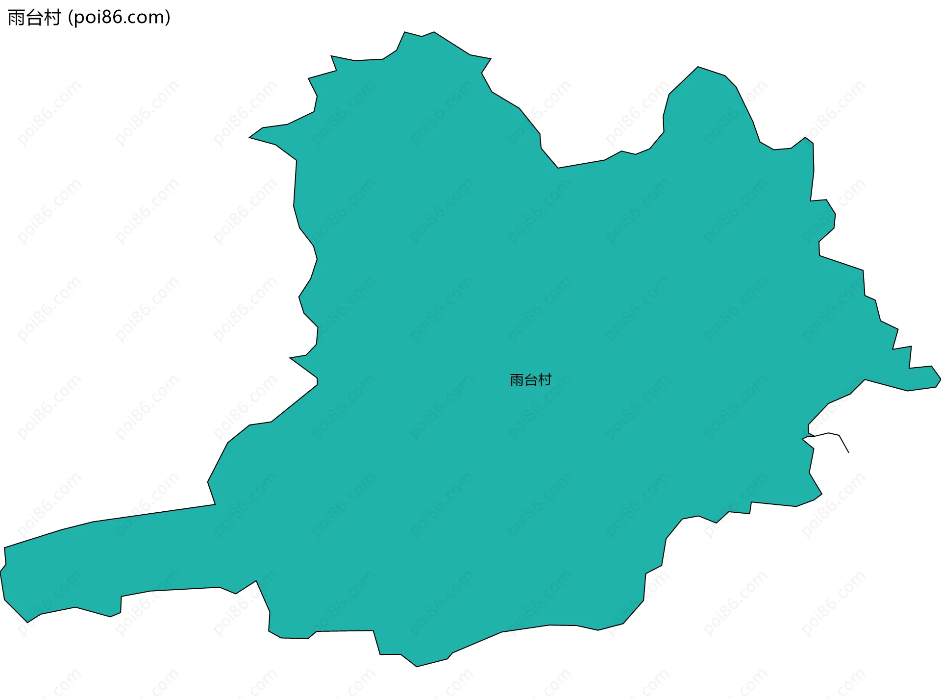 雨台村边界地图