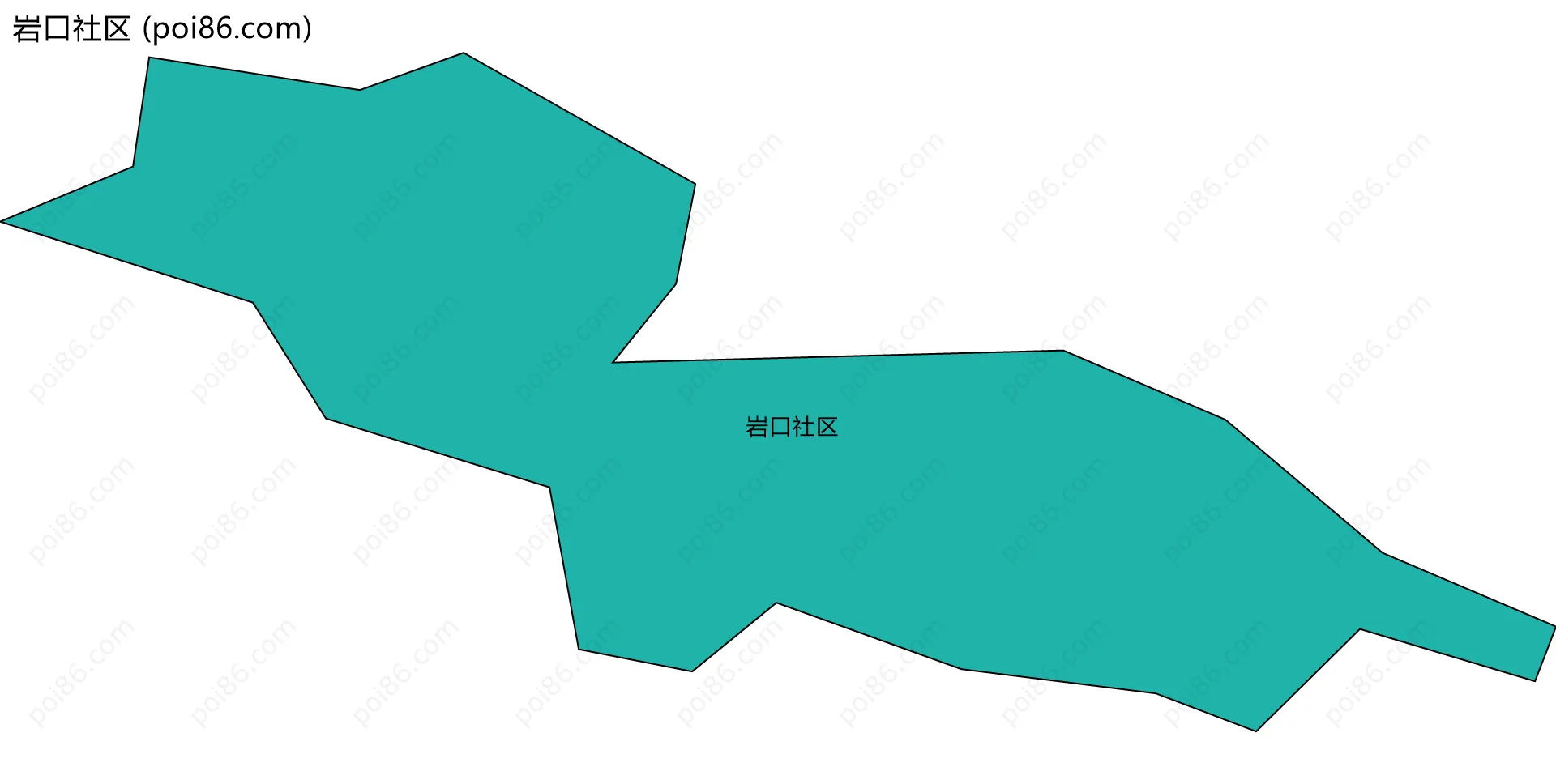 岩口社区边界地图