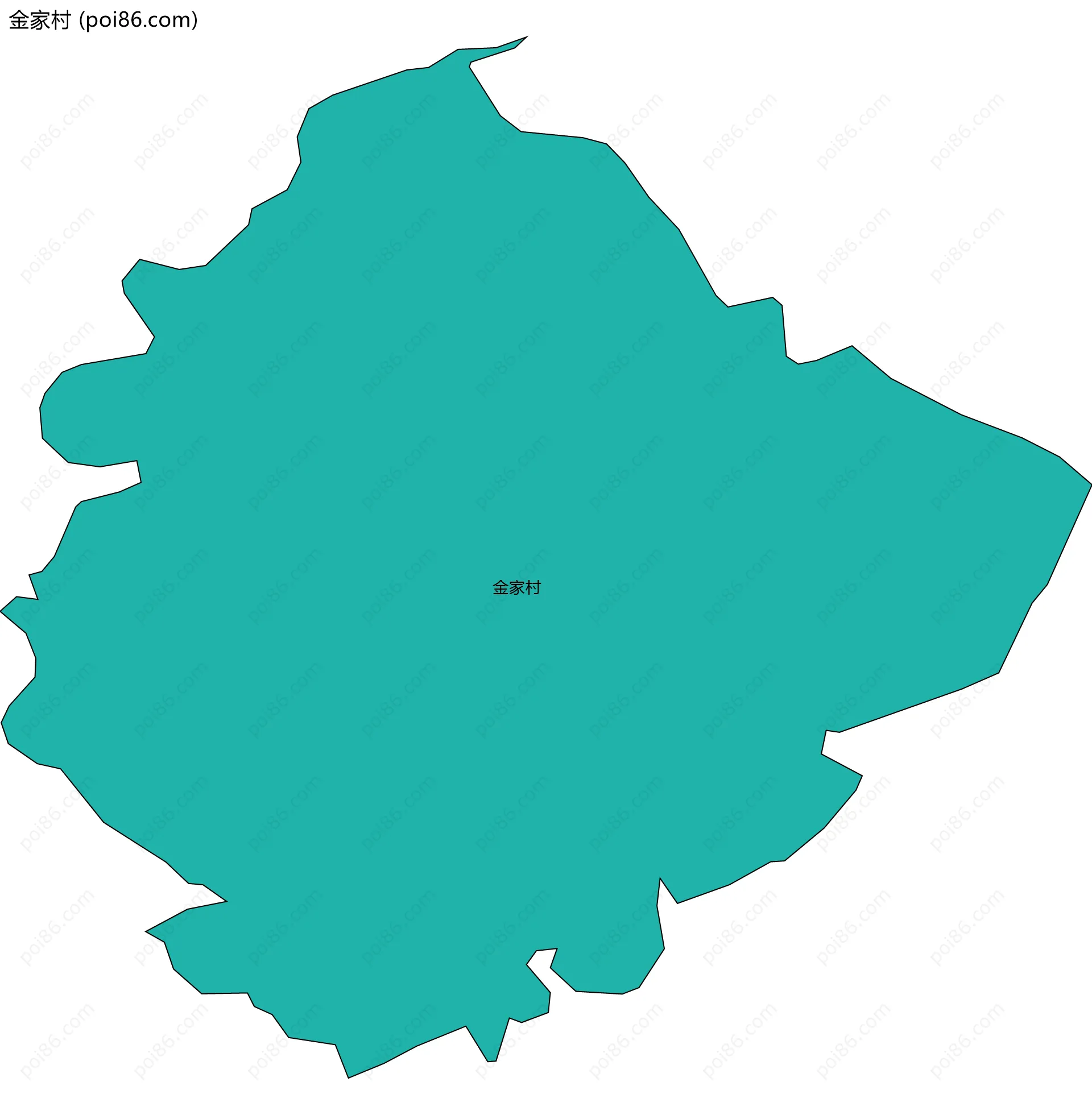 金家村边界地图