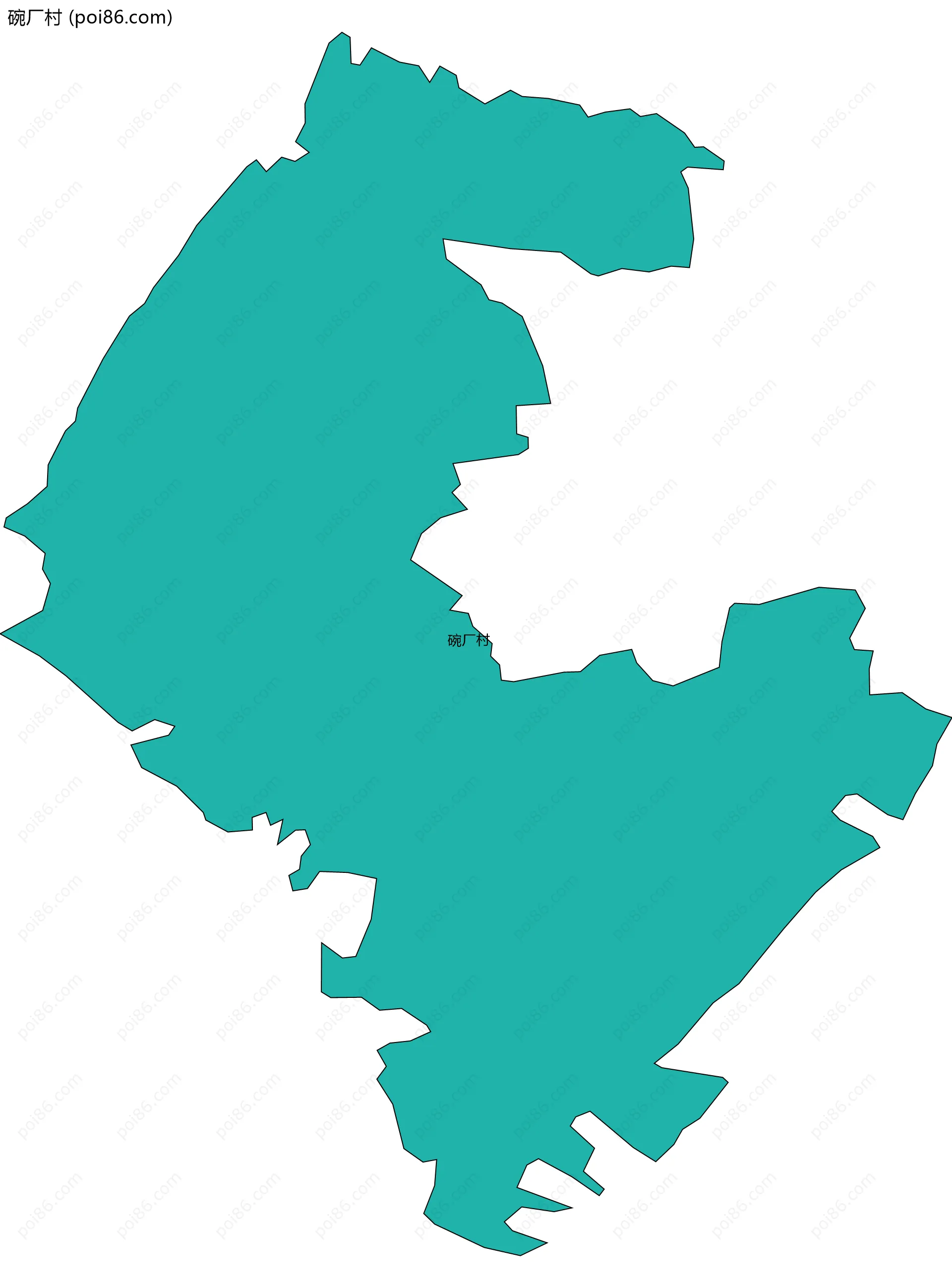 碗厂村边界地图