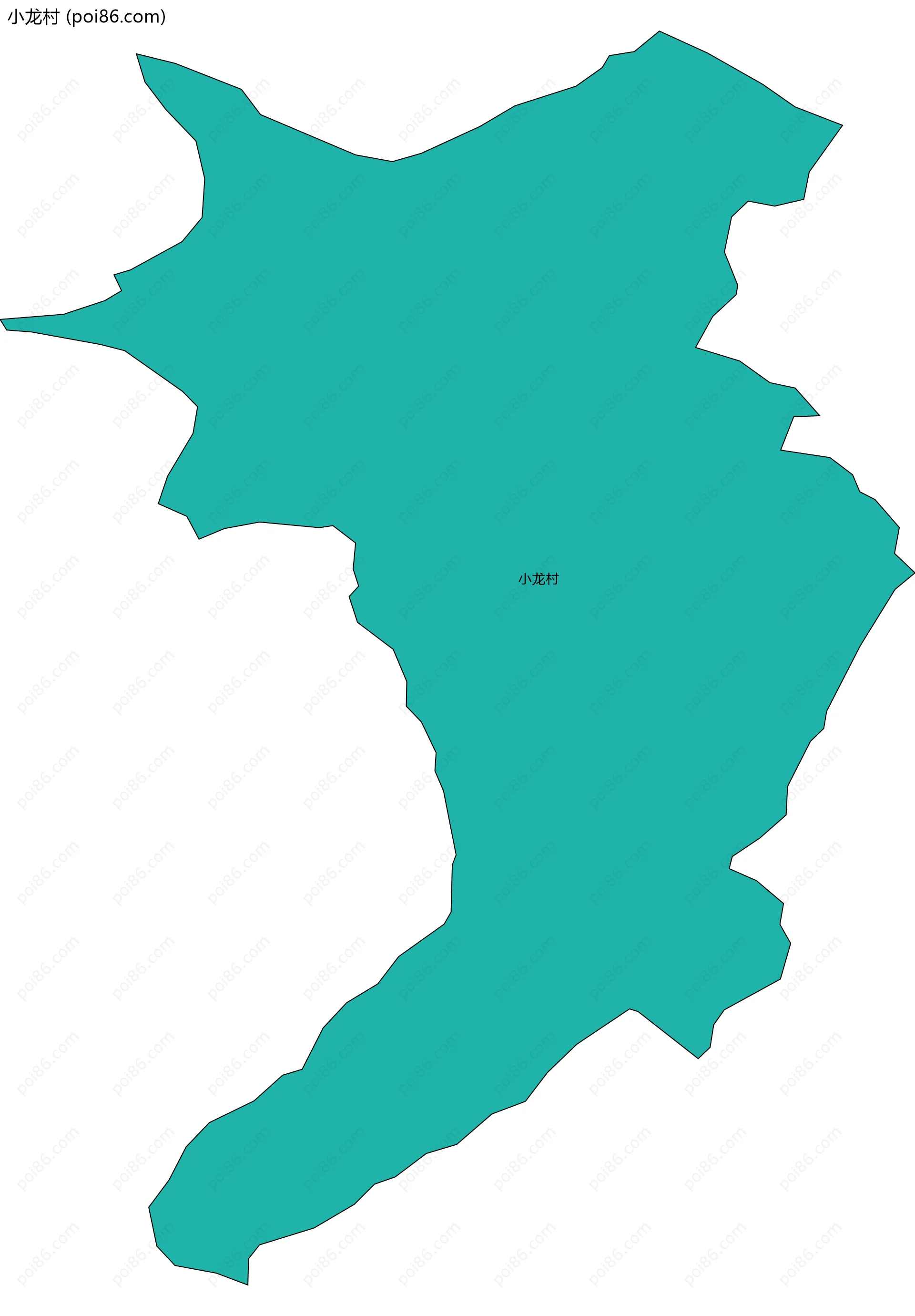 小龙村边界地图