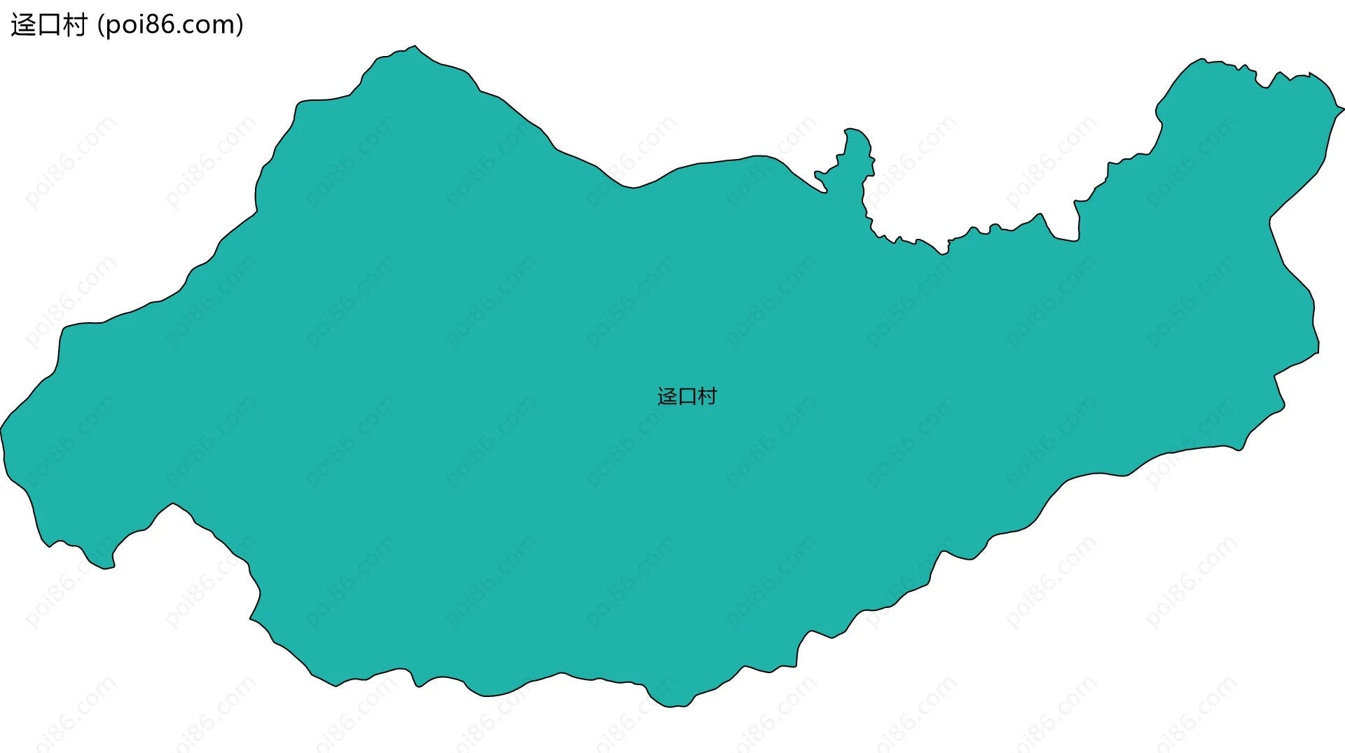 迳口村边界地图