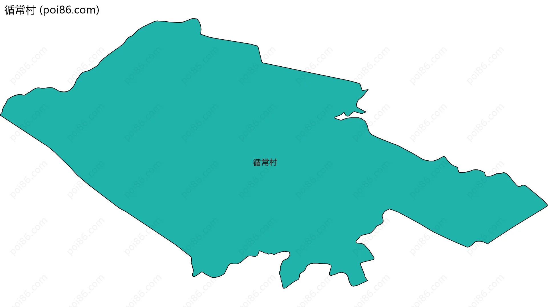 循常村边界地图