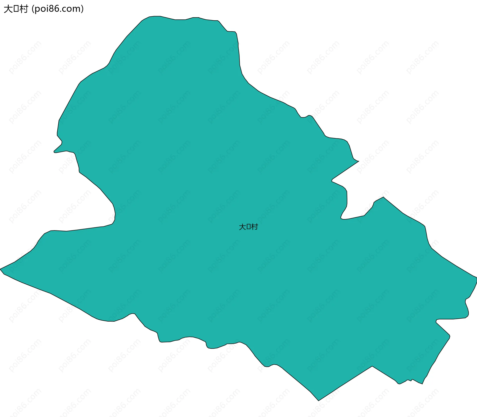 大村边界地图