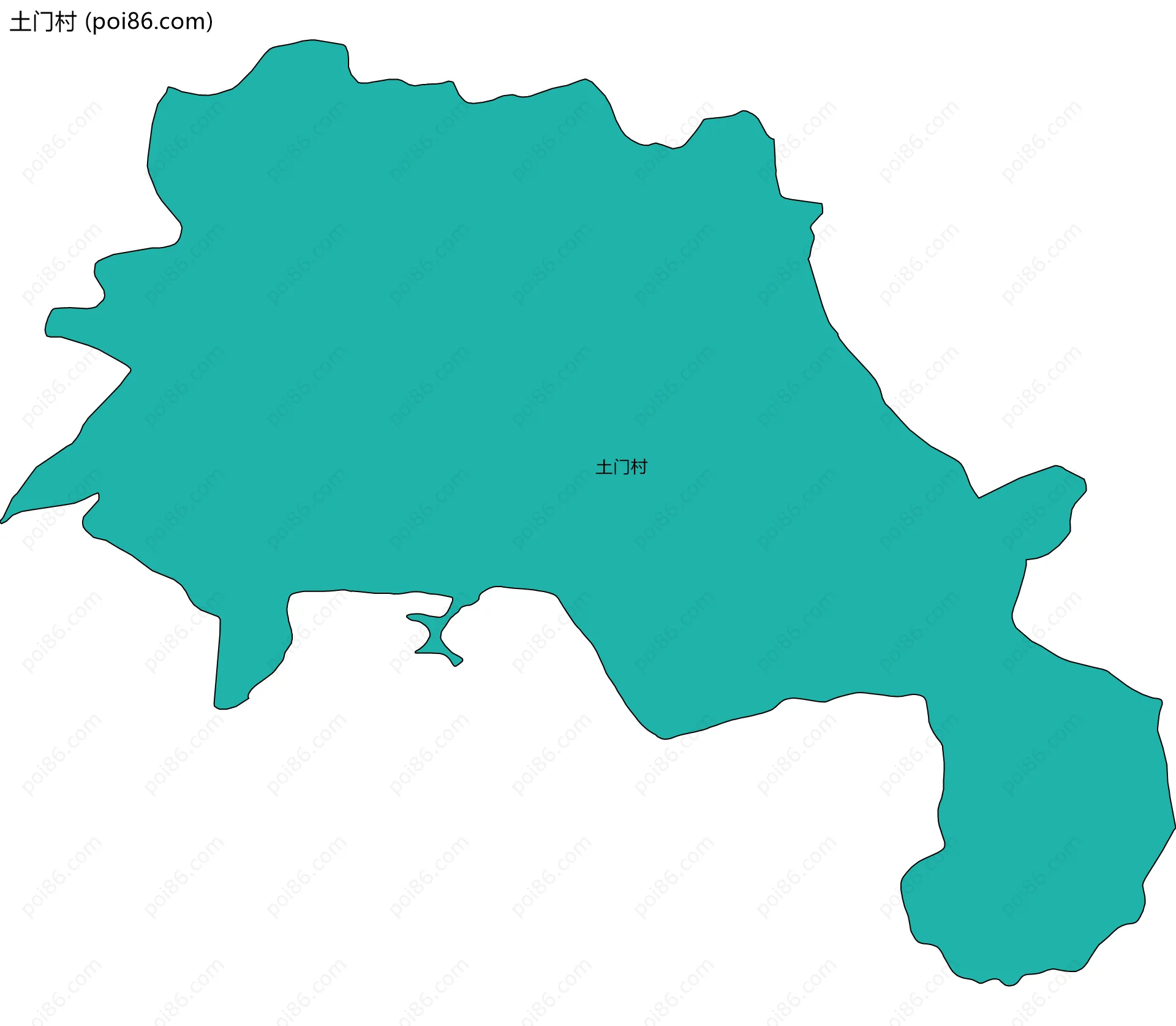 土门村边界地图