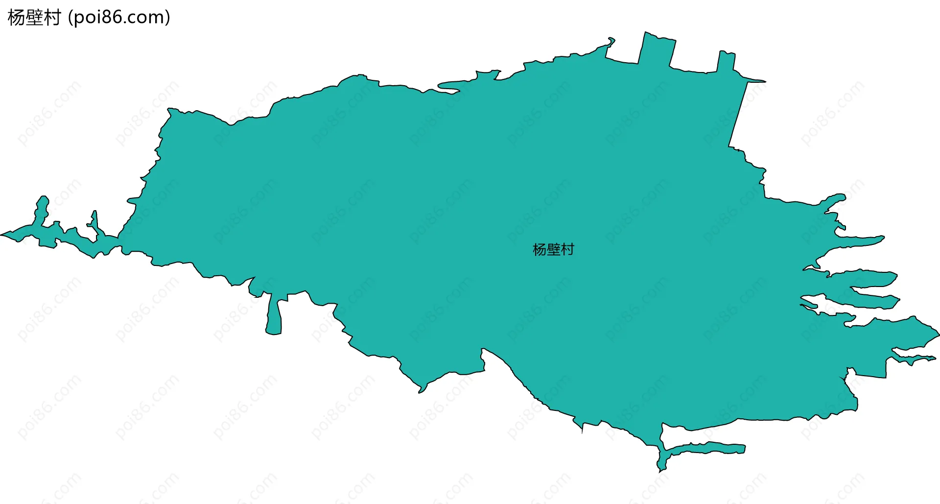 杨壁村边界地图