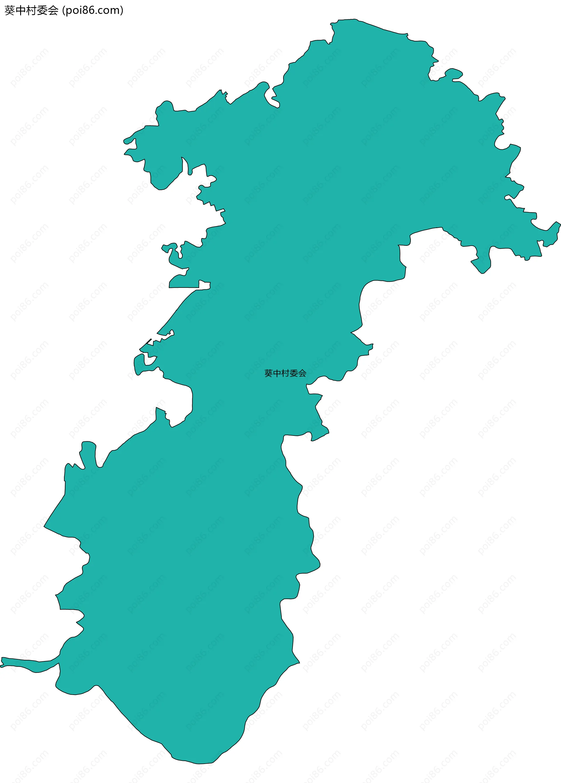 葵中村委会边界地图