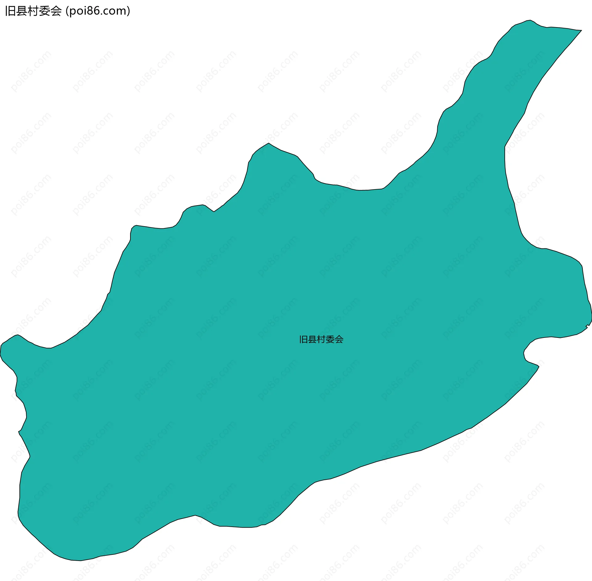 旧县村委会边界地图
