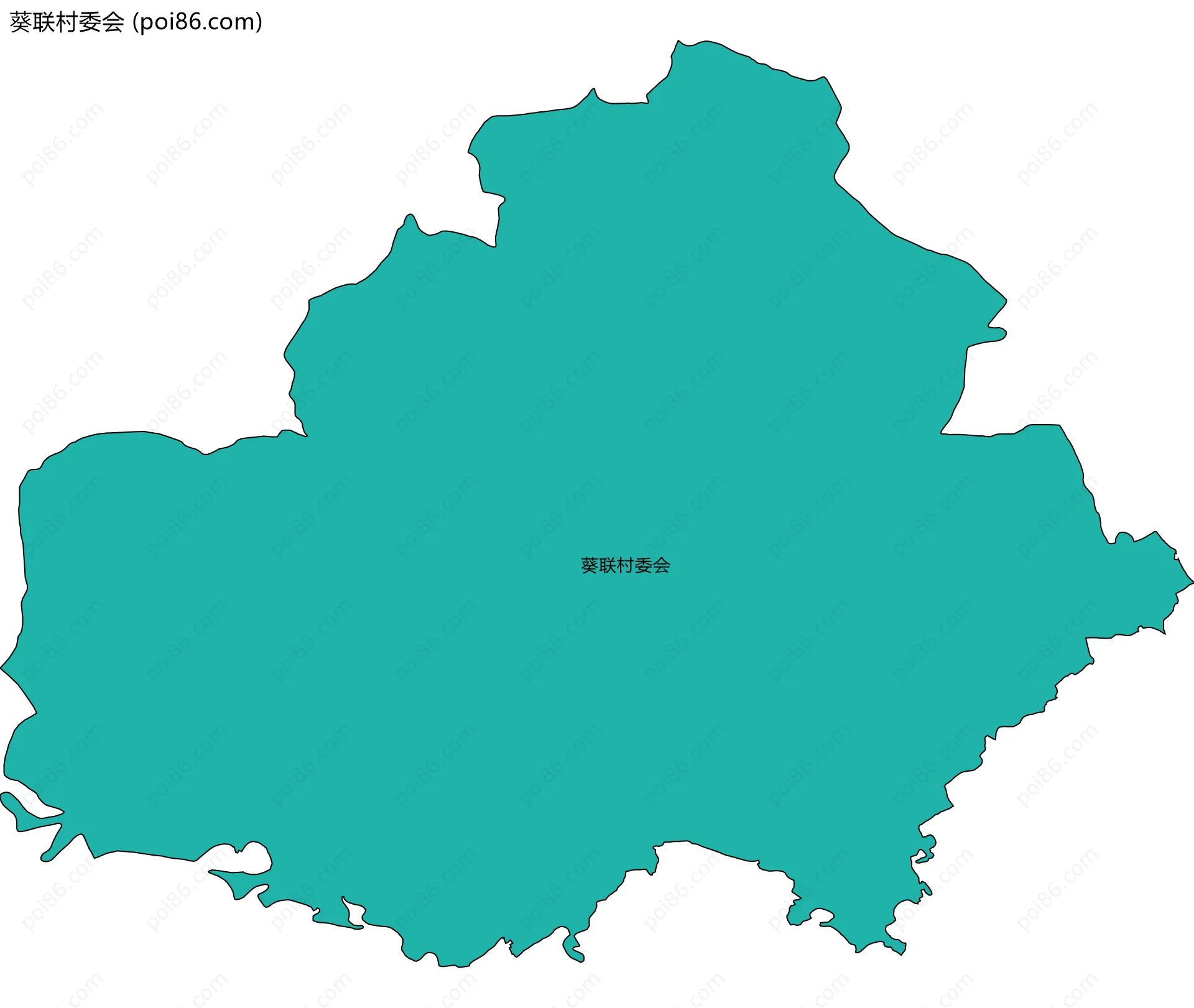 葵联村委会边界地图