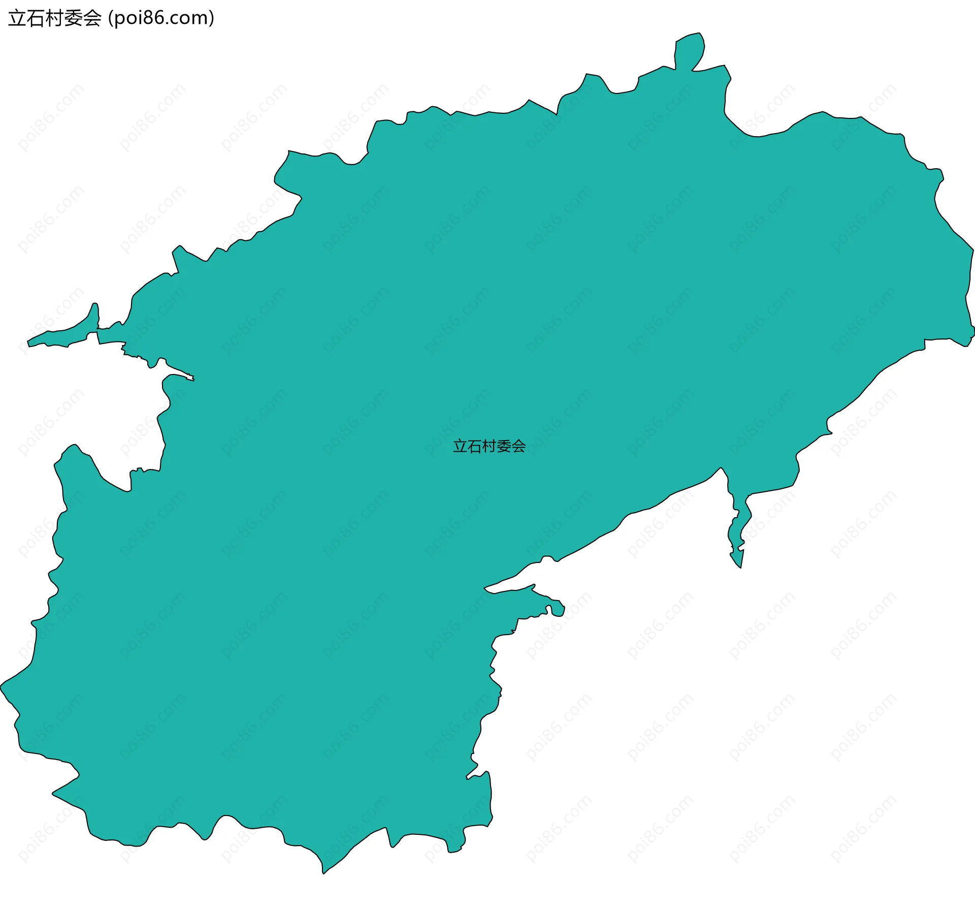 立石村委会边界地图