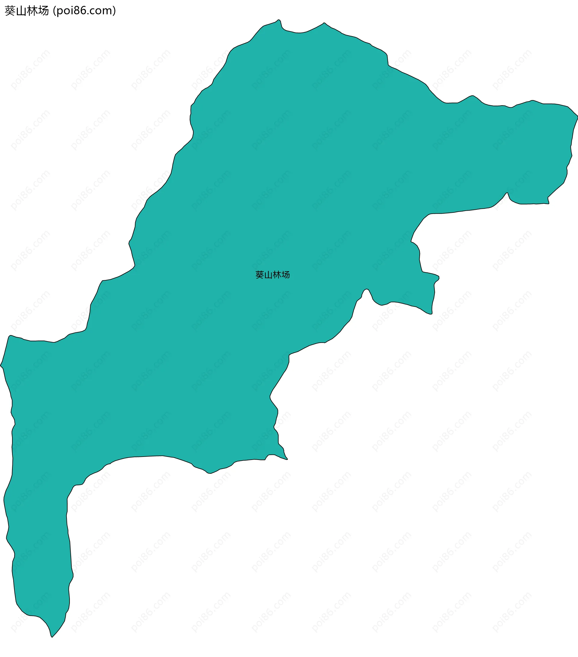 葵山林场边界地图