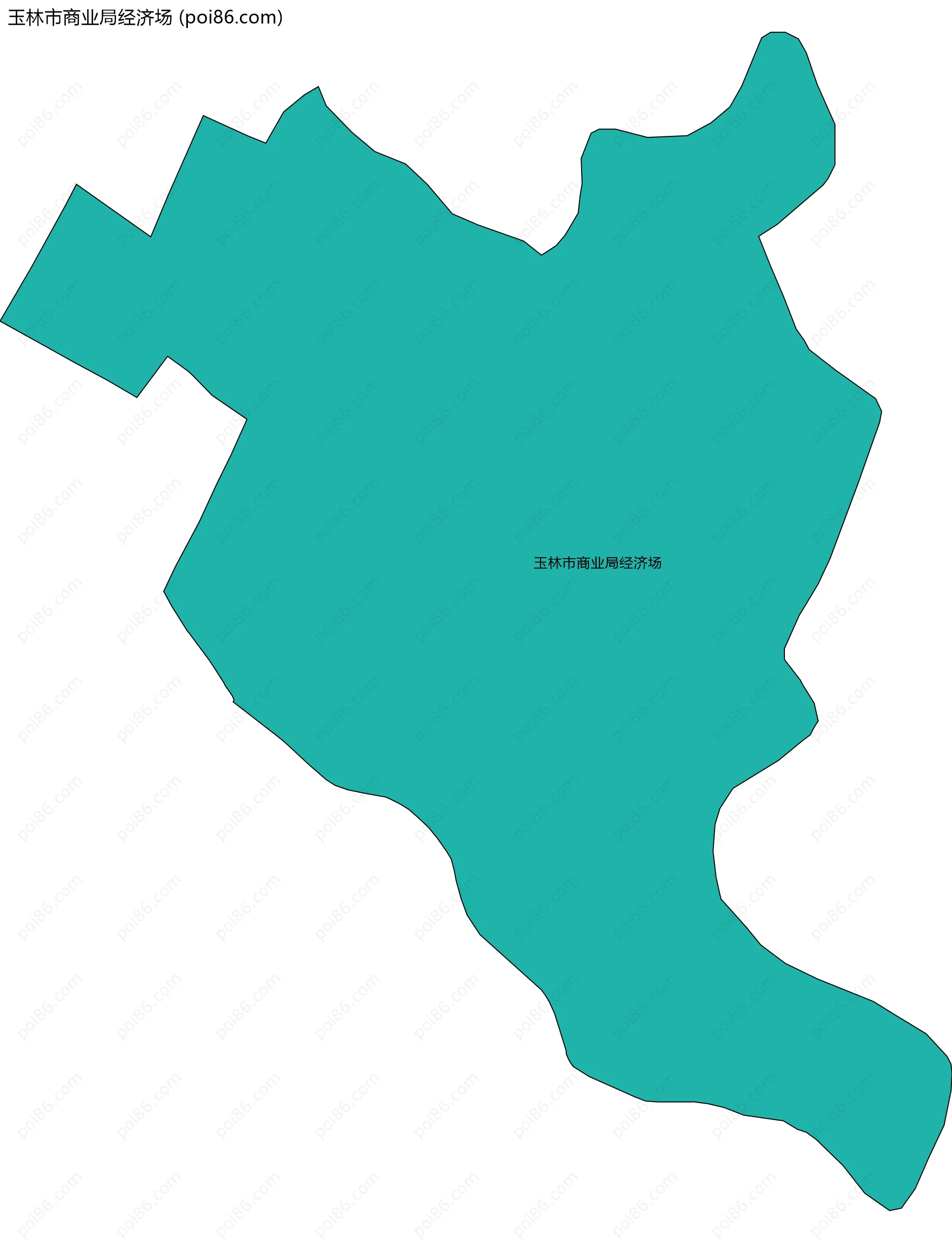 玉林市商业局经济场边界地图