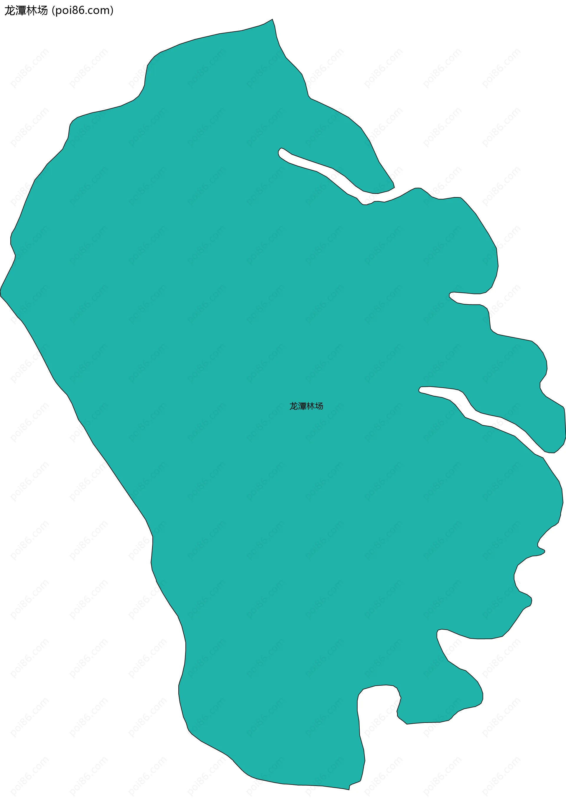 龙潭林场边界地图