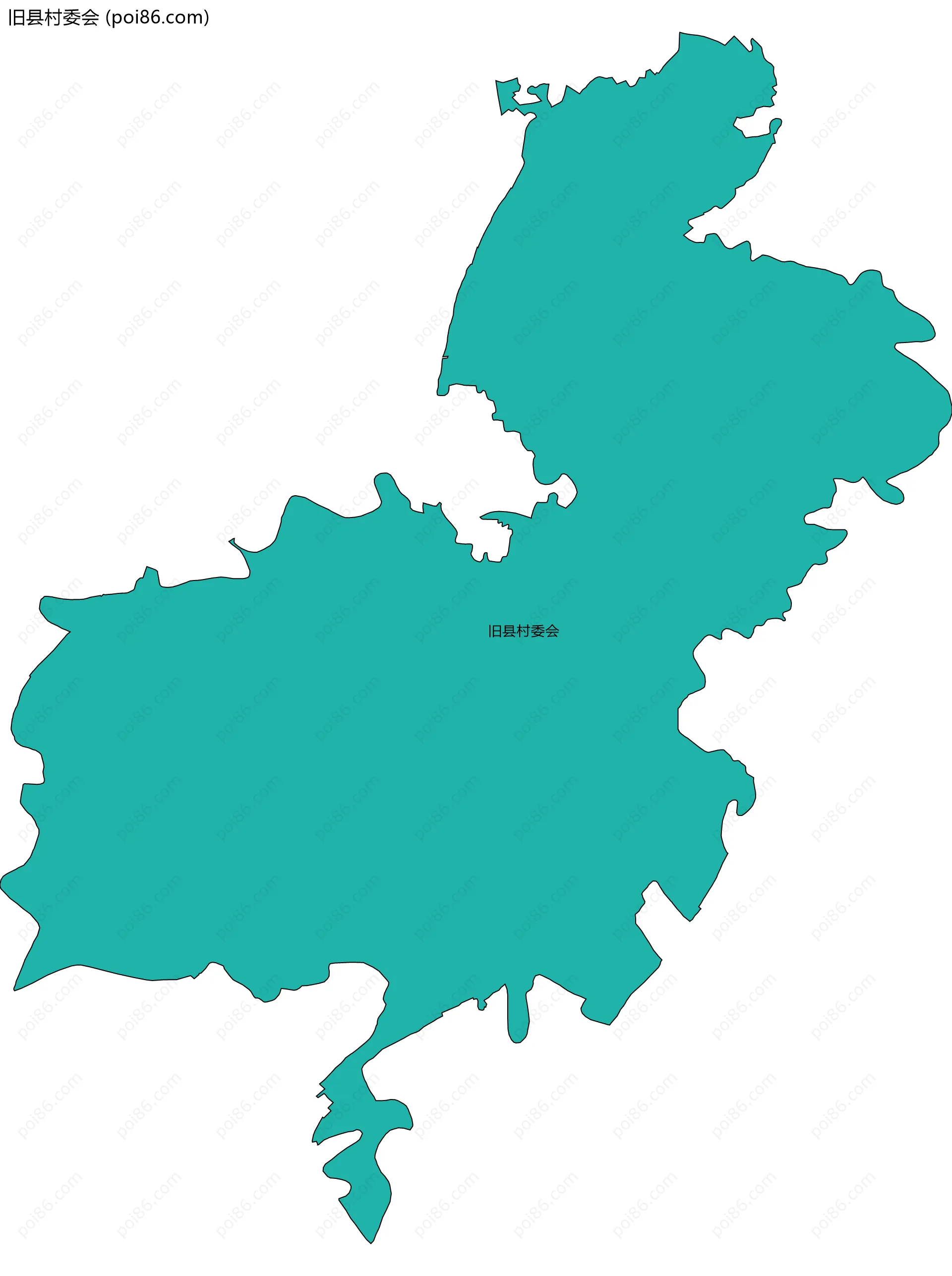 旧县村委会边界地图