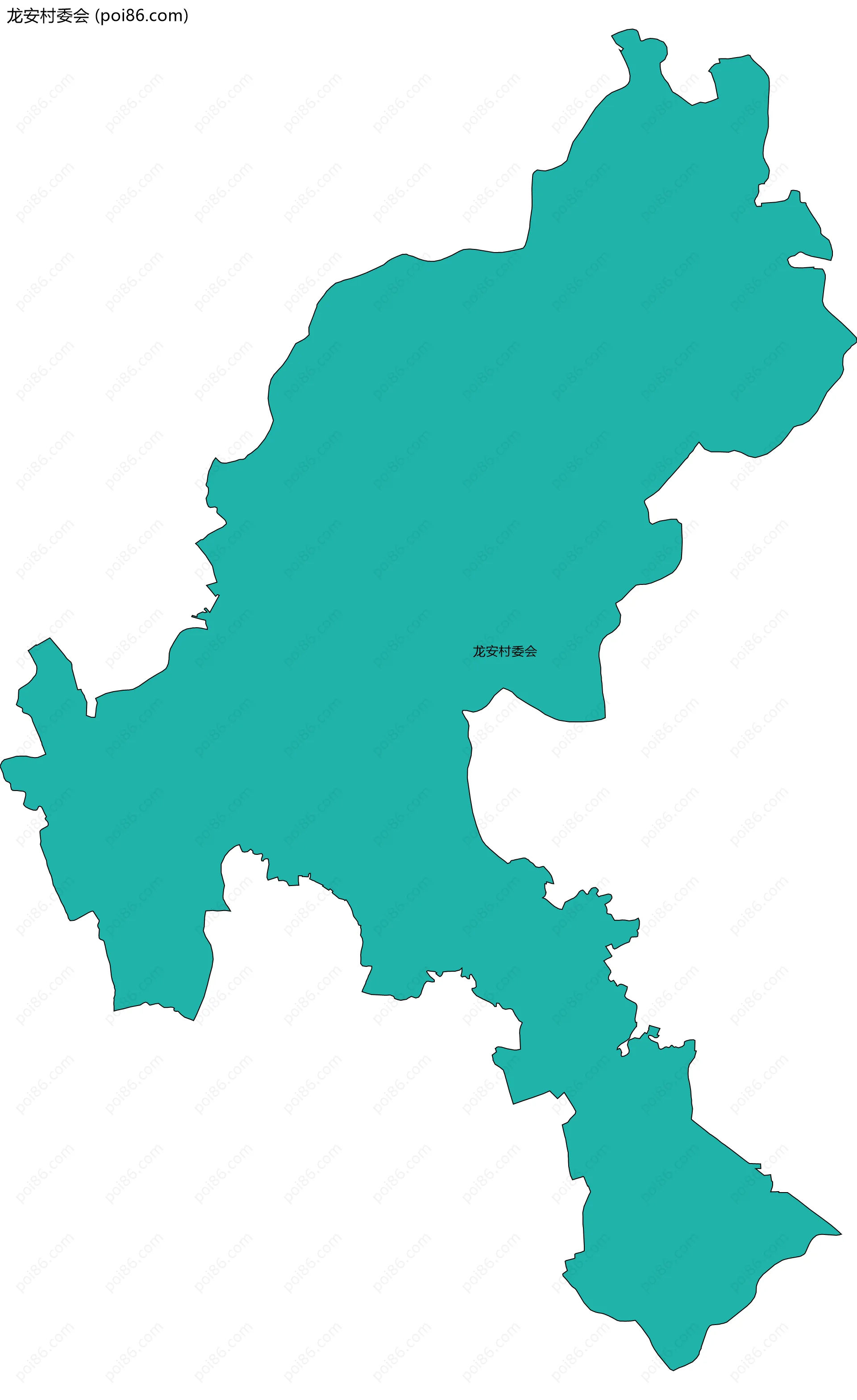 龙安村委会边界地图