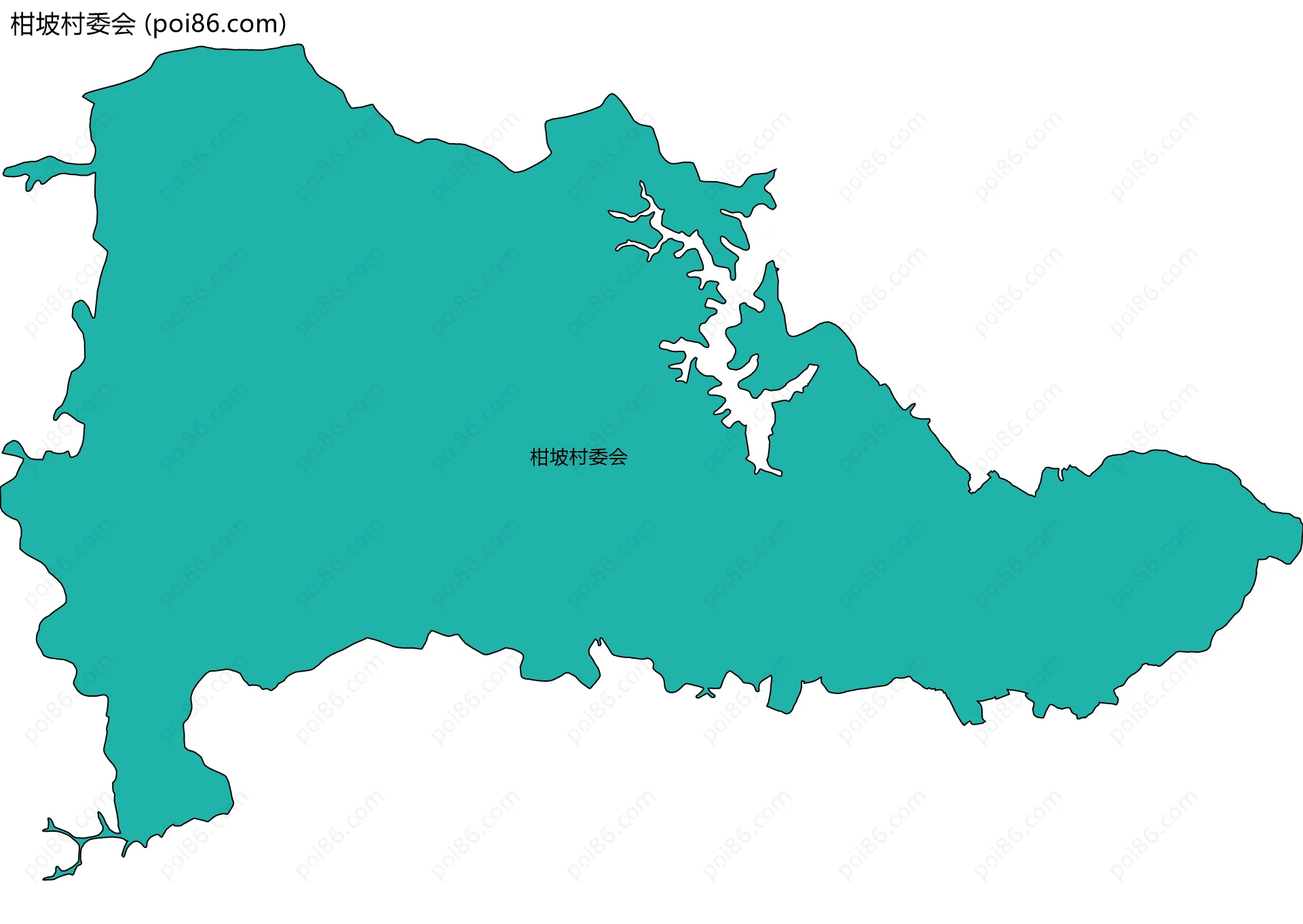 柑坡村委会边界地图