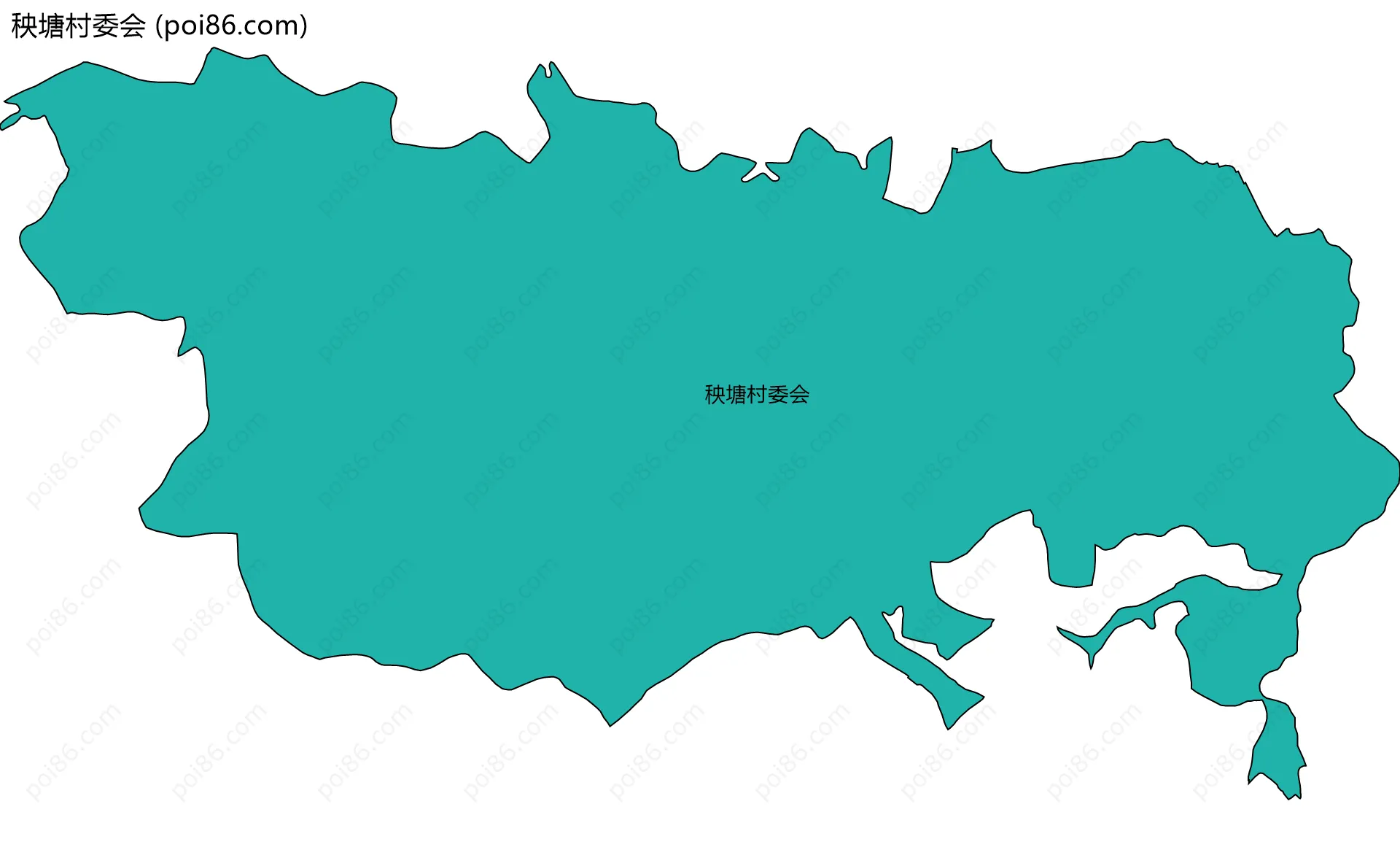 秧塘村委会边界地图