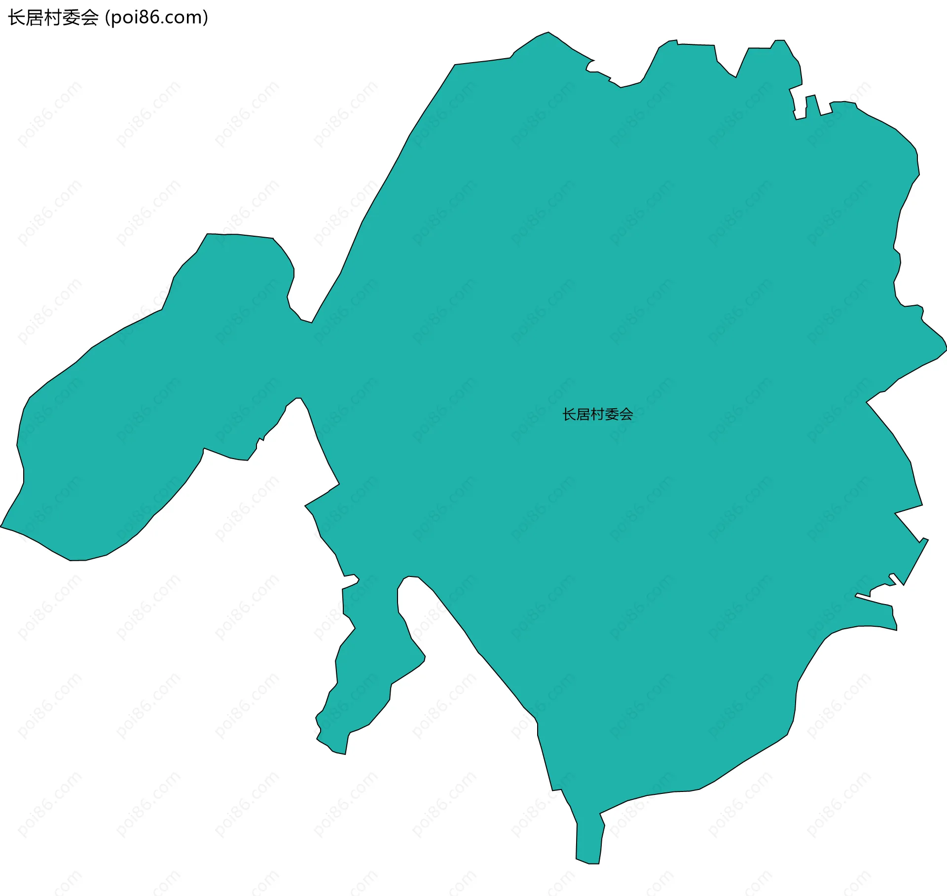长居村委会边界地图