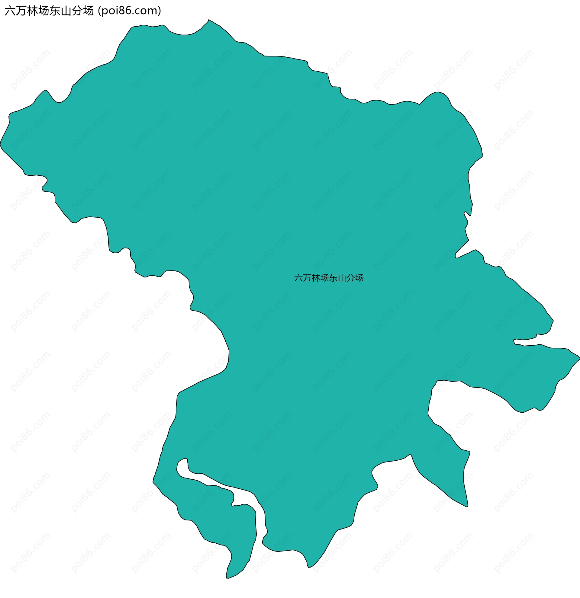 六万林场东山分场边界地图