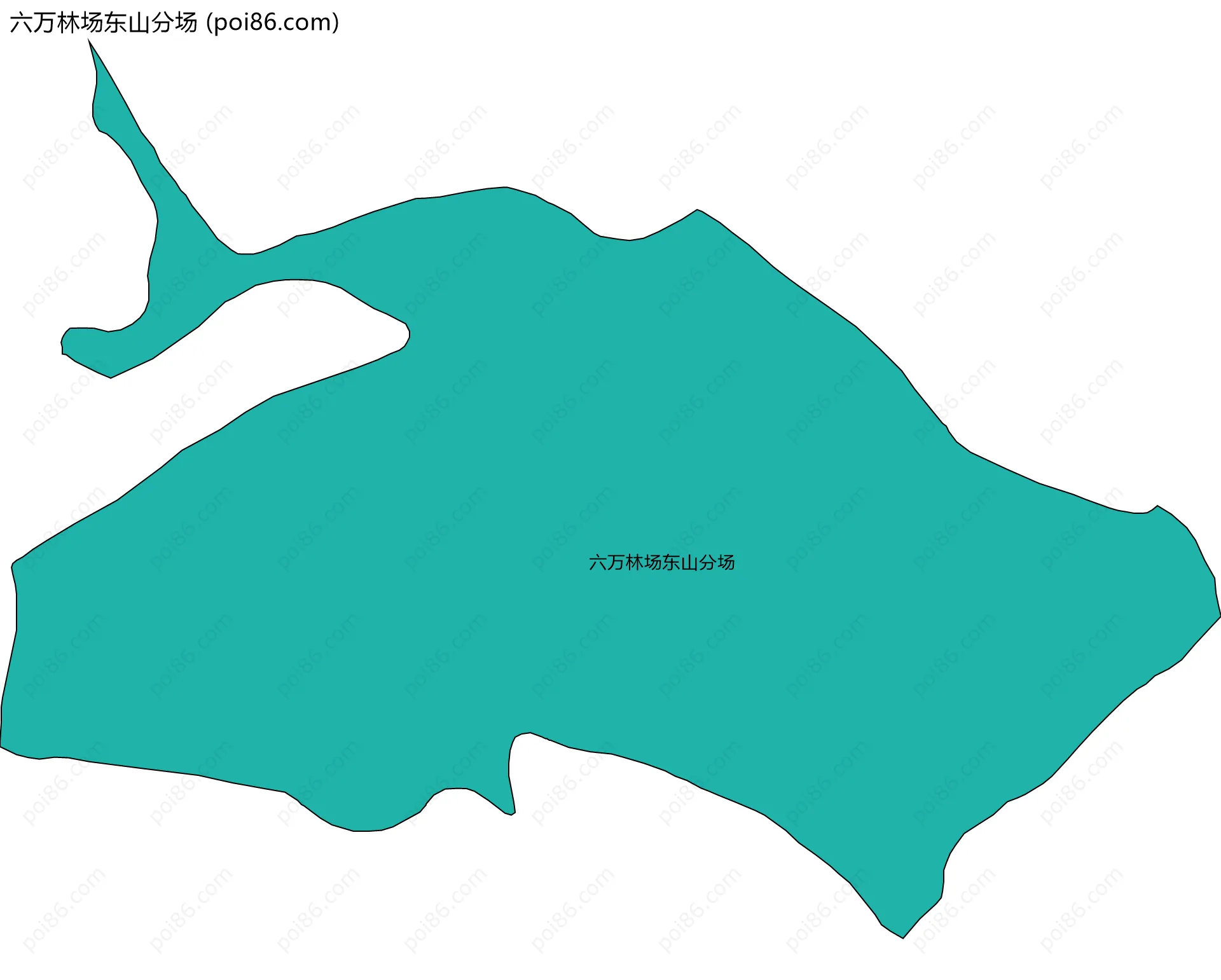 六万林场东山分场边界地图