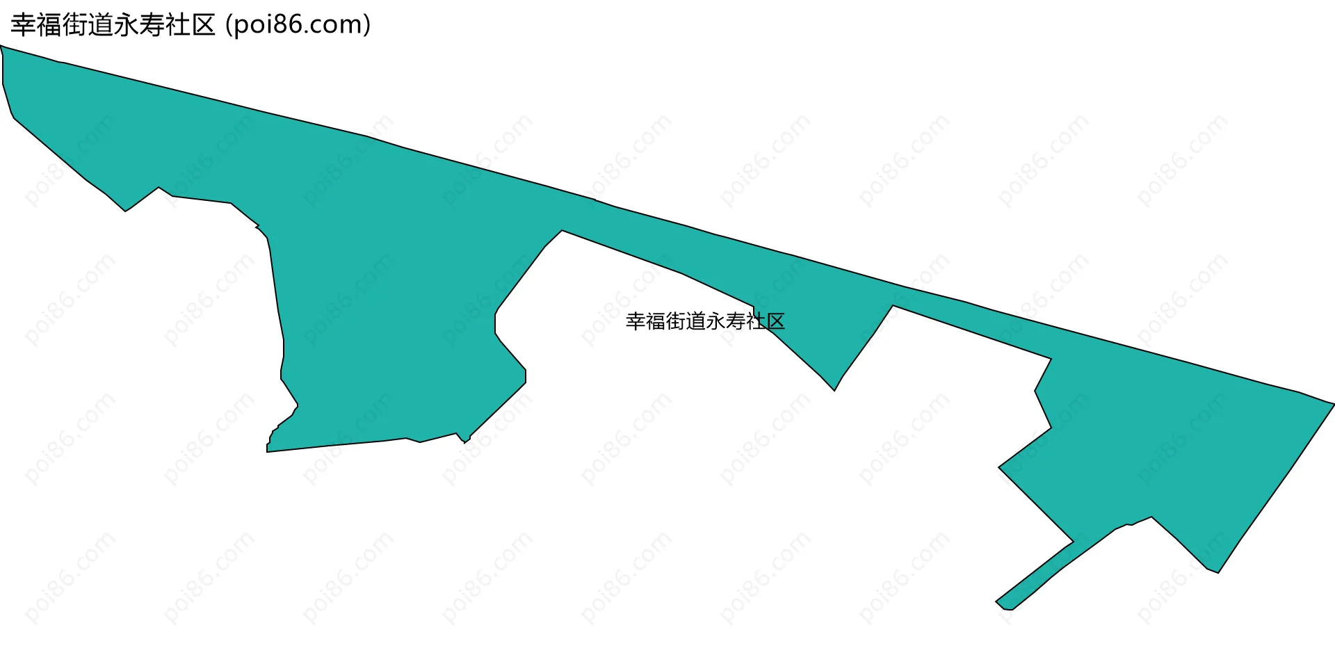 幸福街道永寿社区边界地图