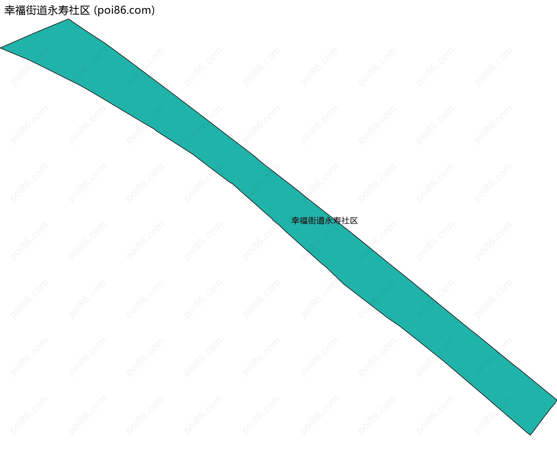 幸福街道永寿社区边界地图
