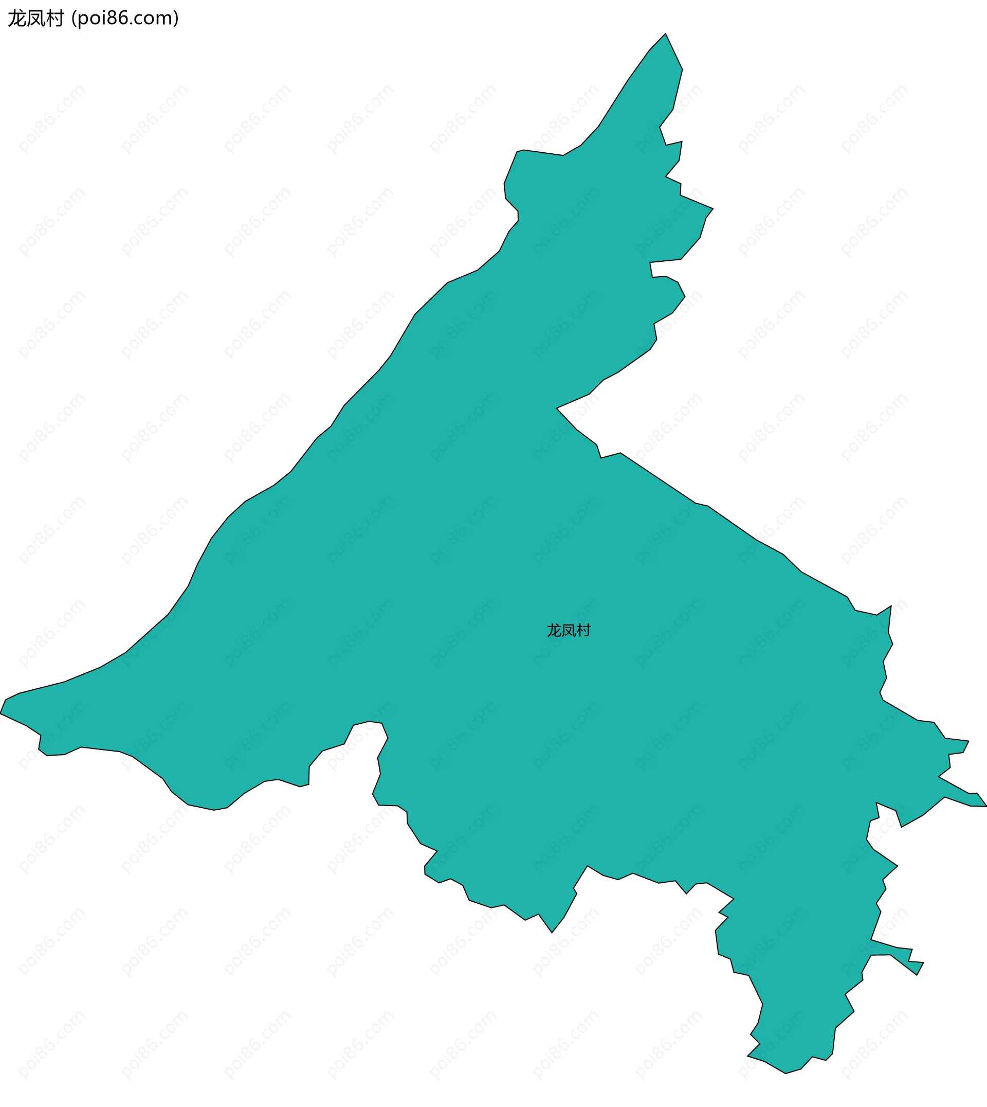 龙凤村边界地图