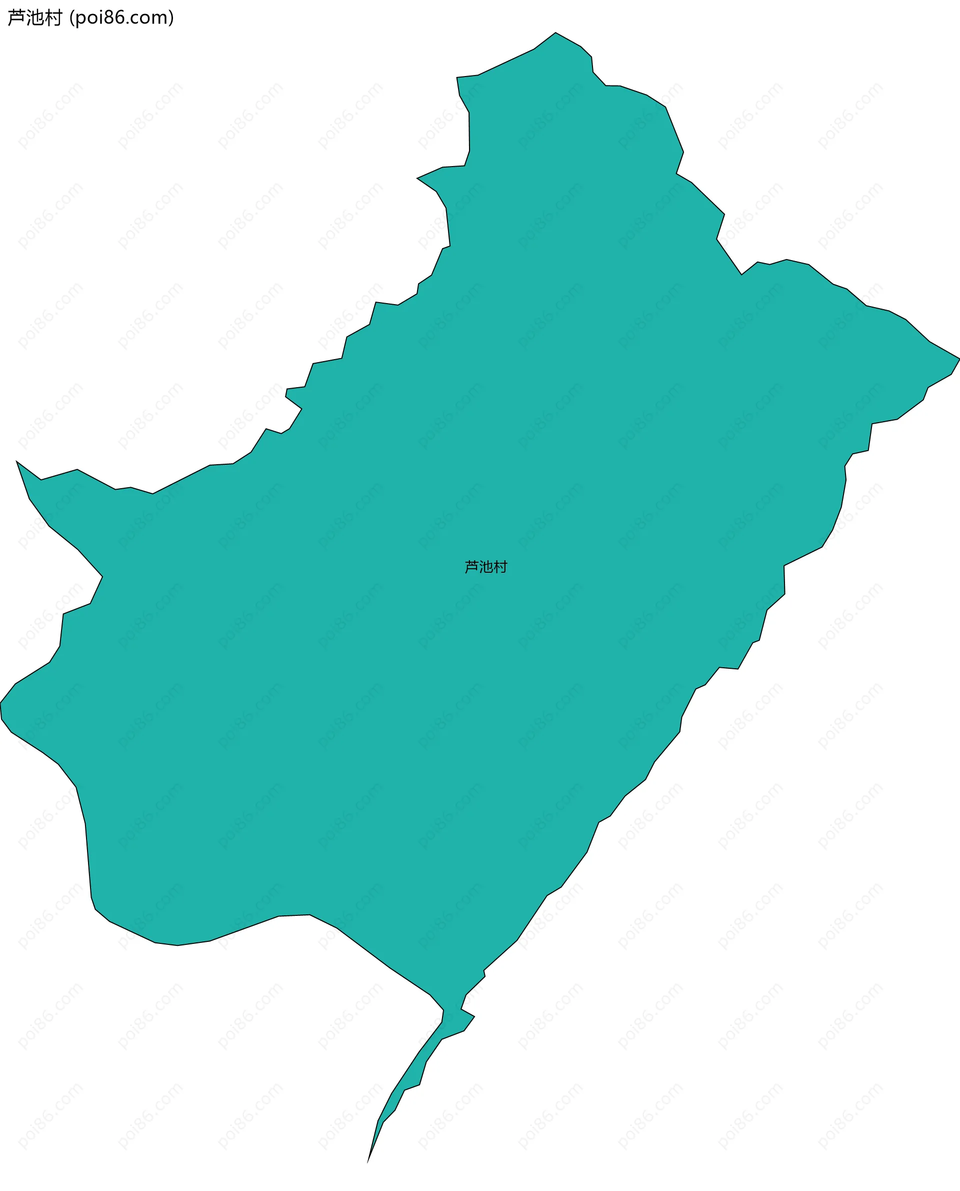 芦池村边界地图