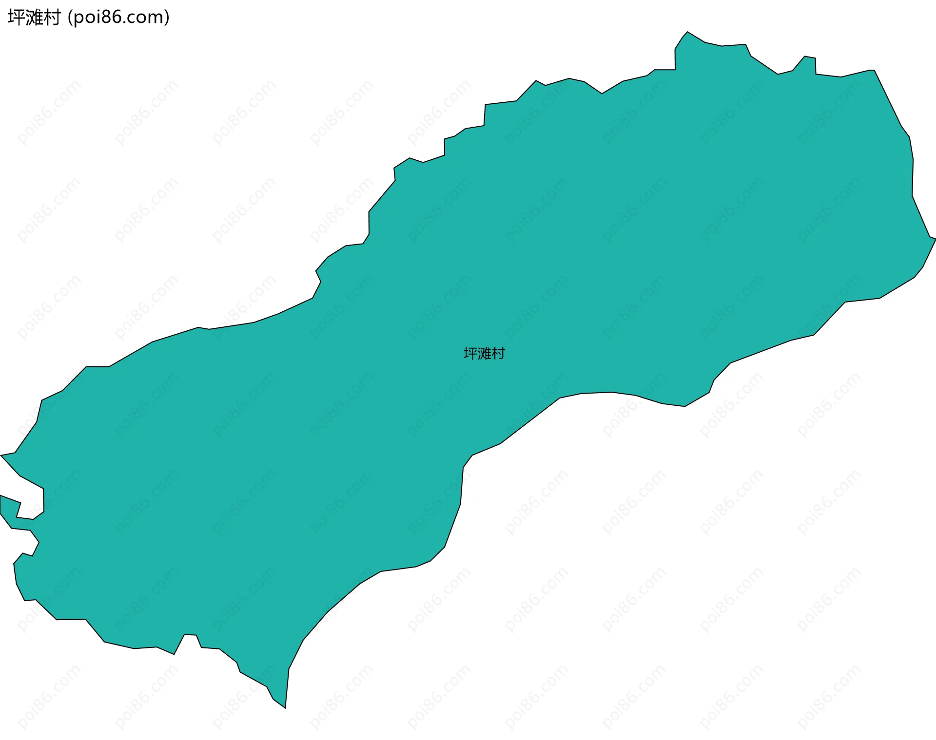 坪滩村边界地图