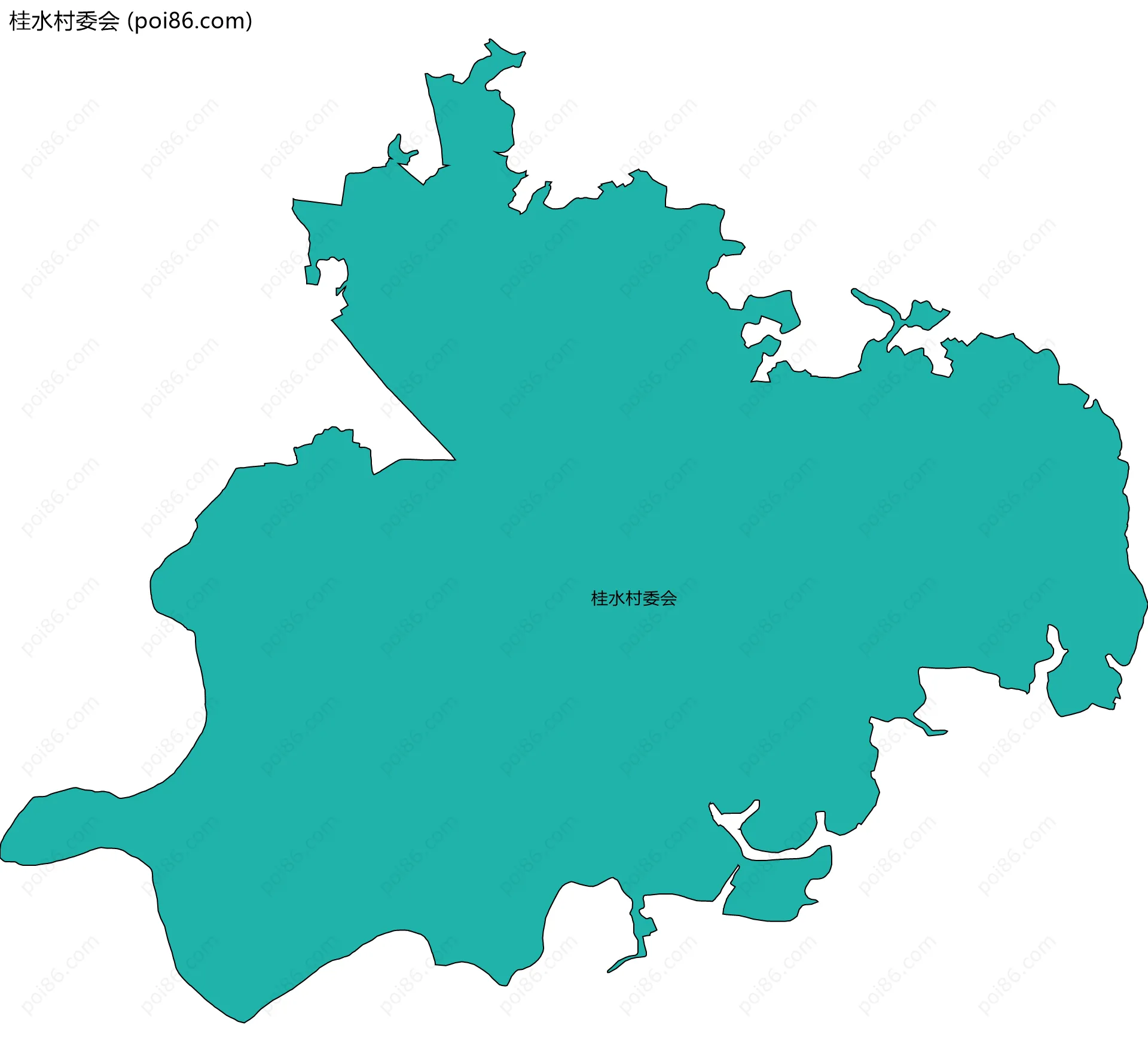 桂水村委会边界地图