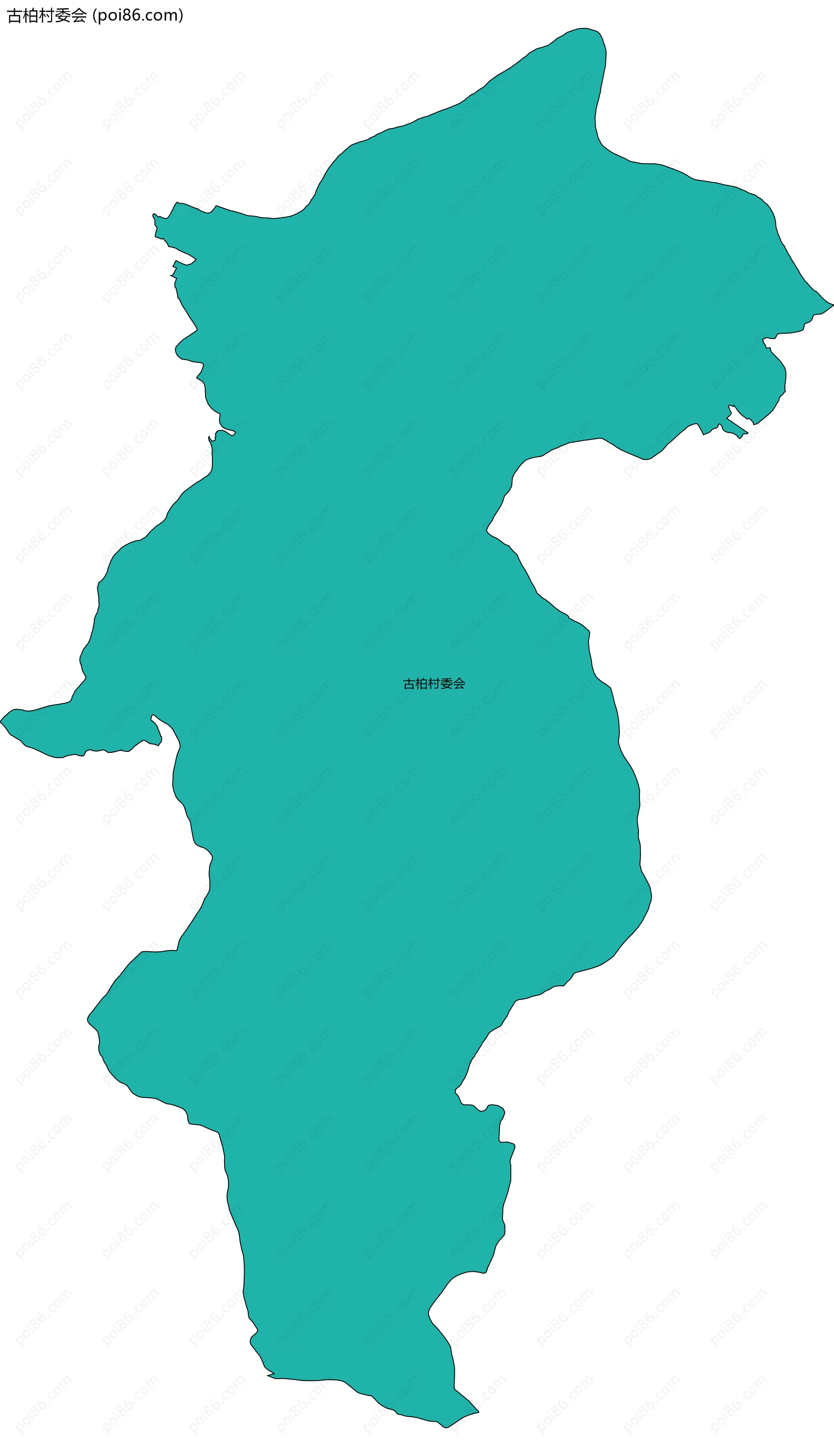 古柏村委会边界地图