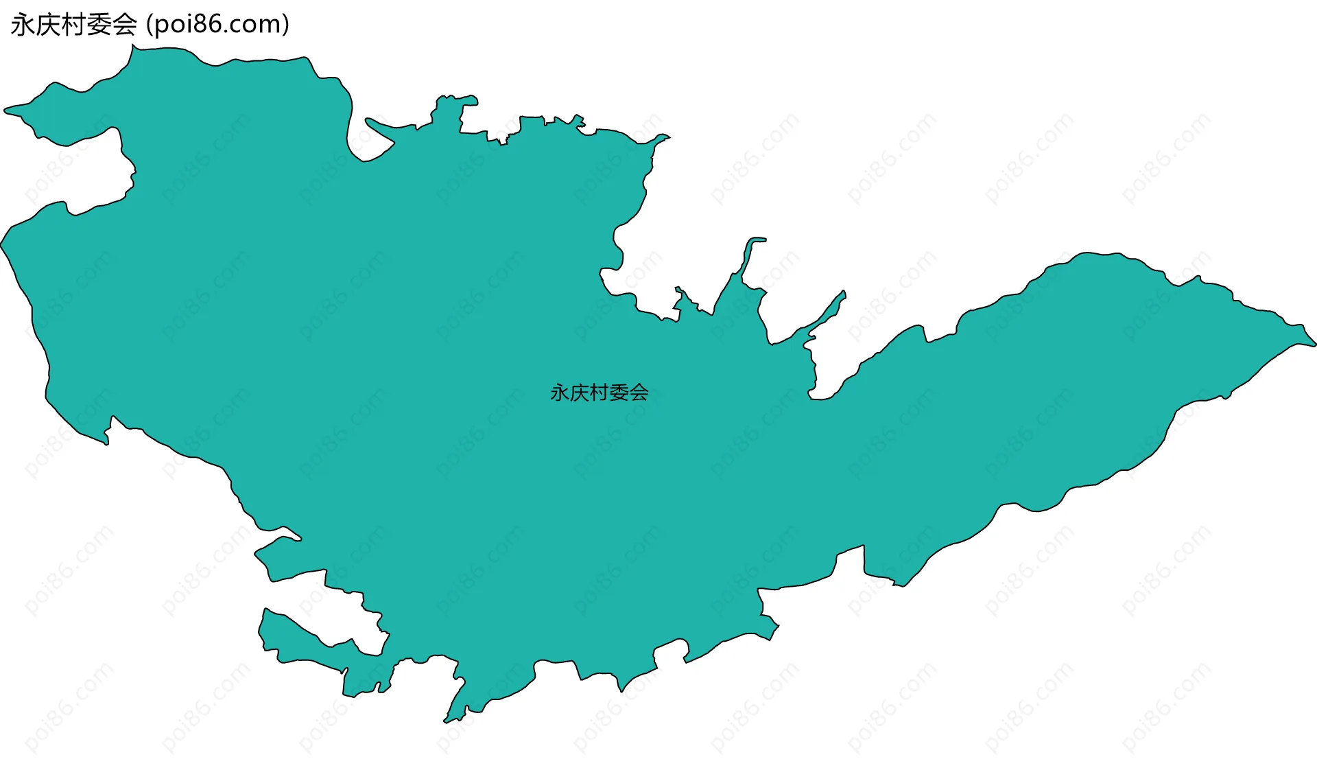 永庆村委会边界地图