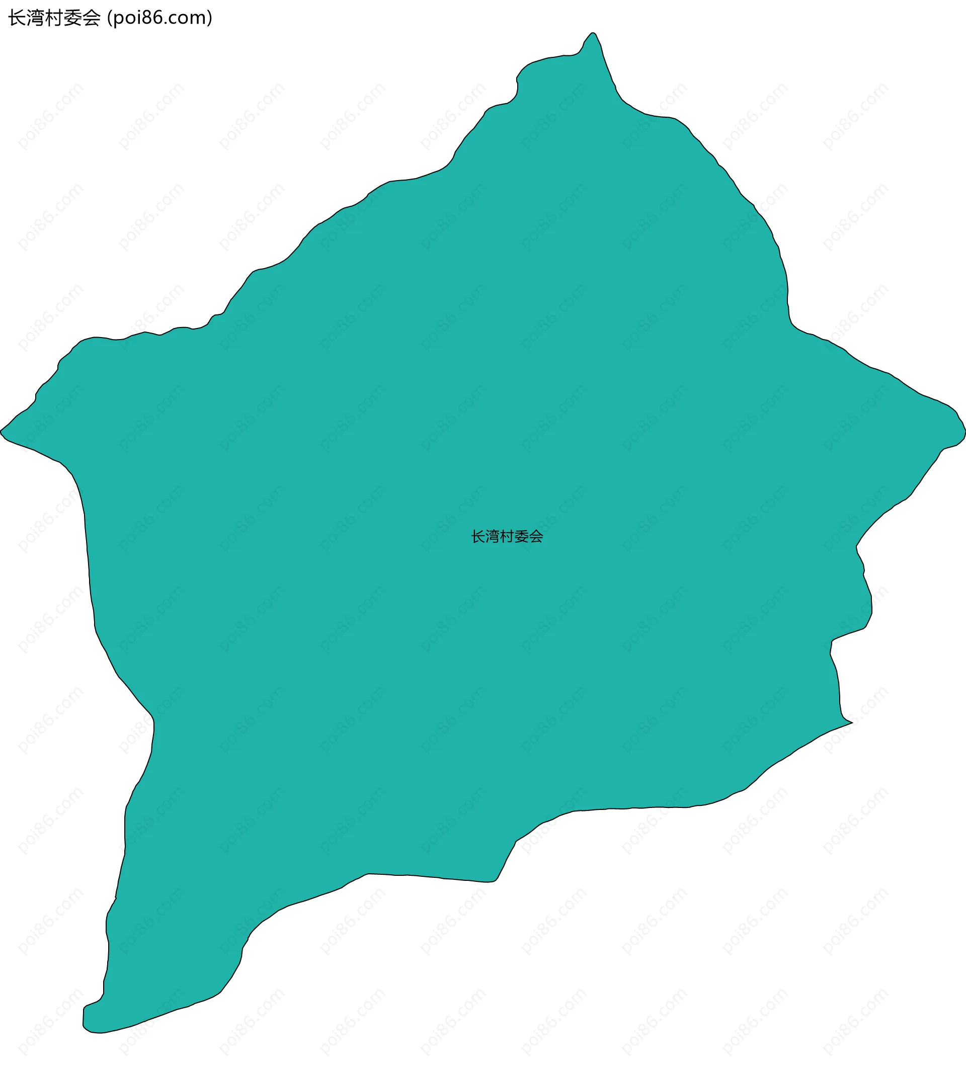 长湾村委会边界地图
