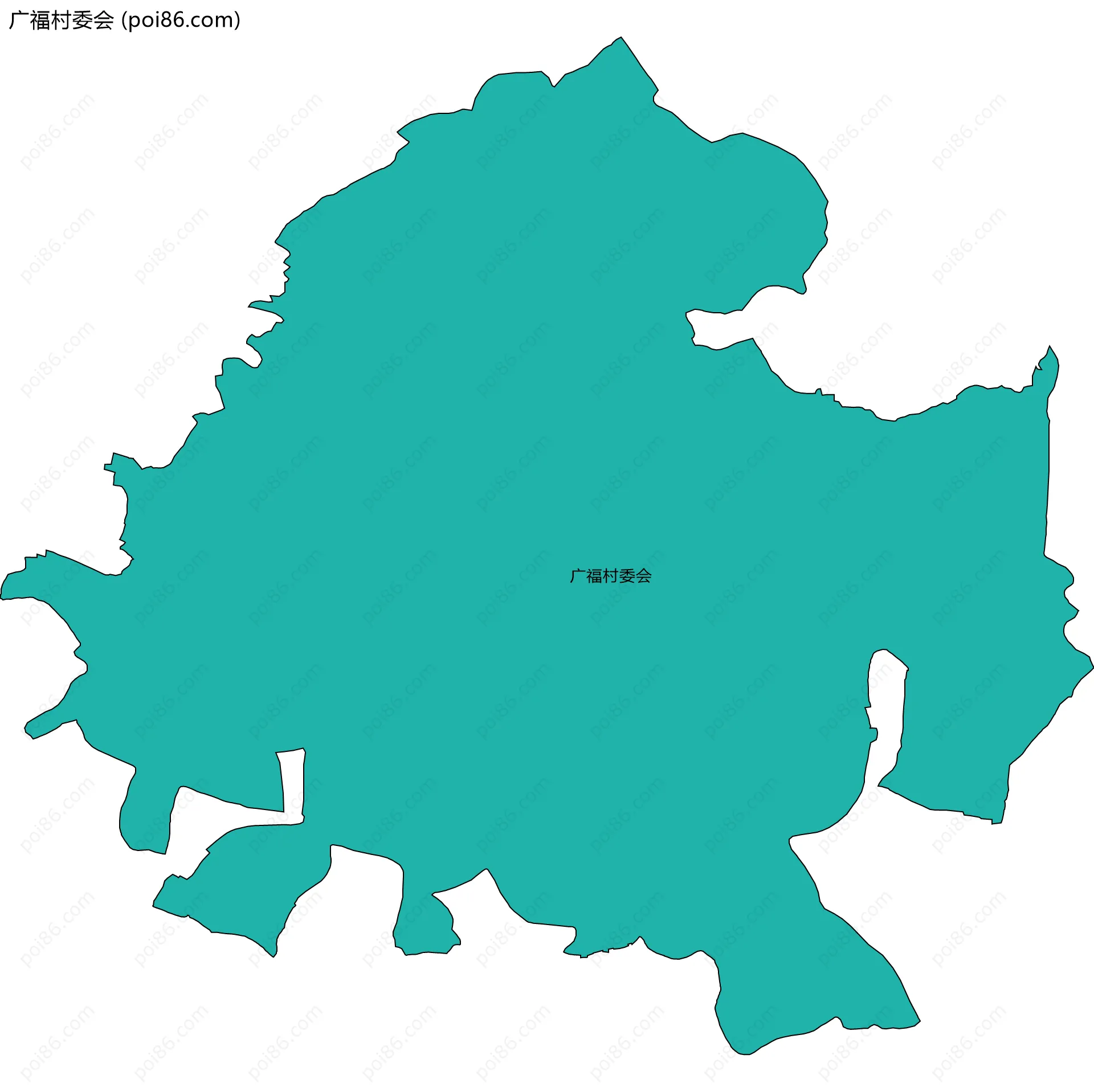 广福村委会边界地图