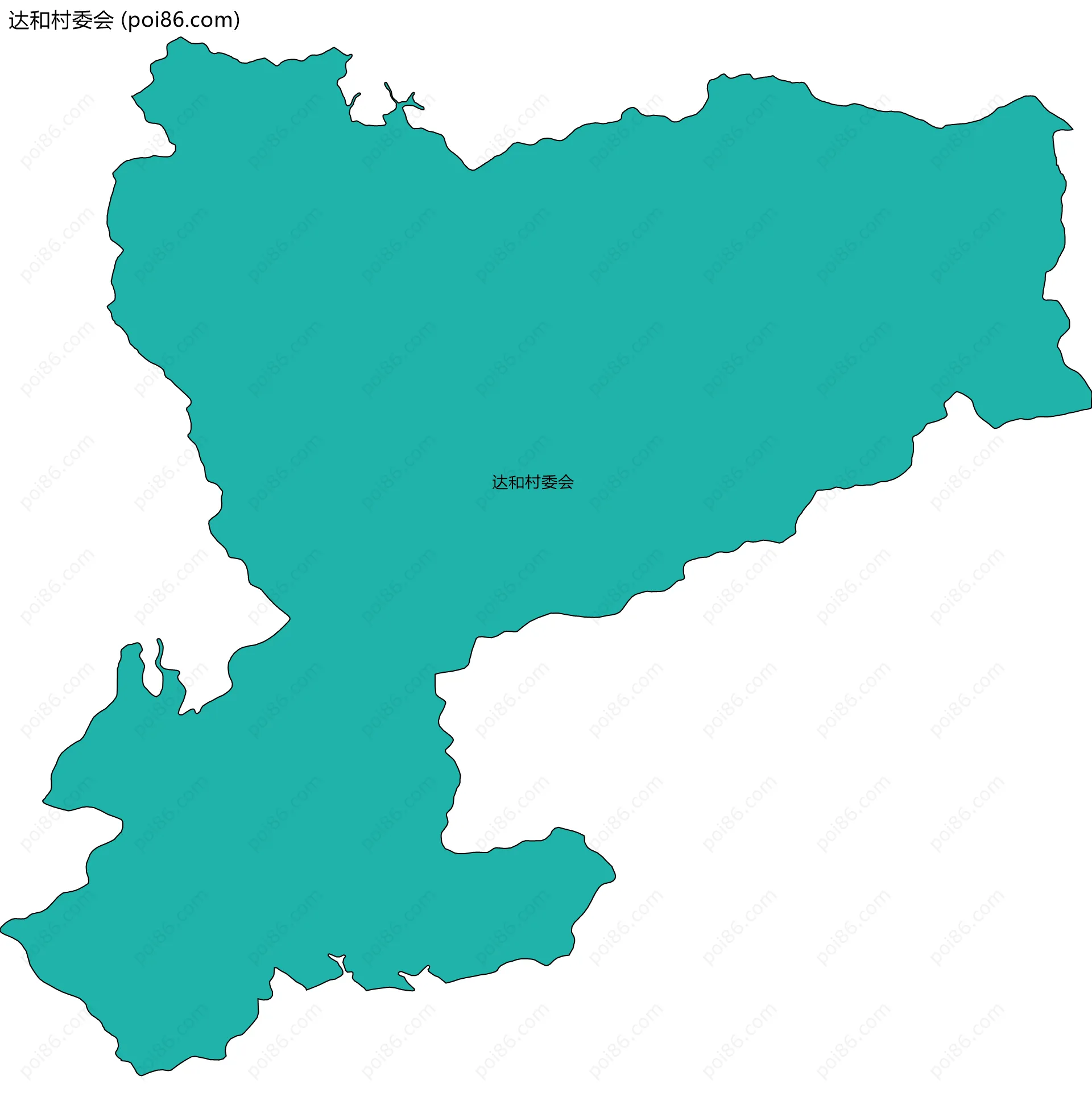 达和村委会边界地图