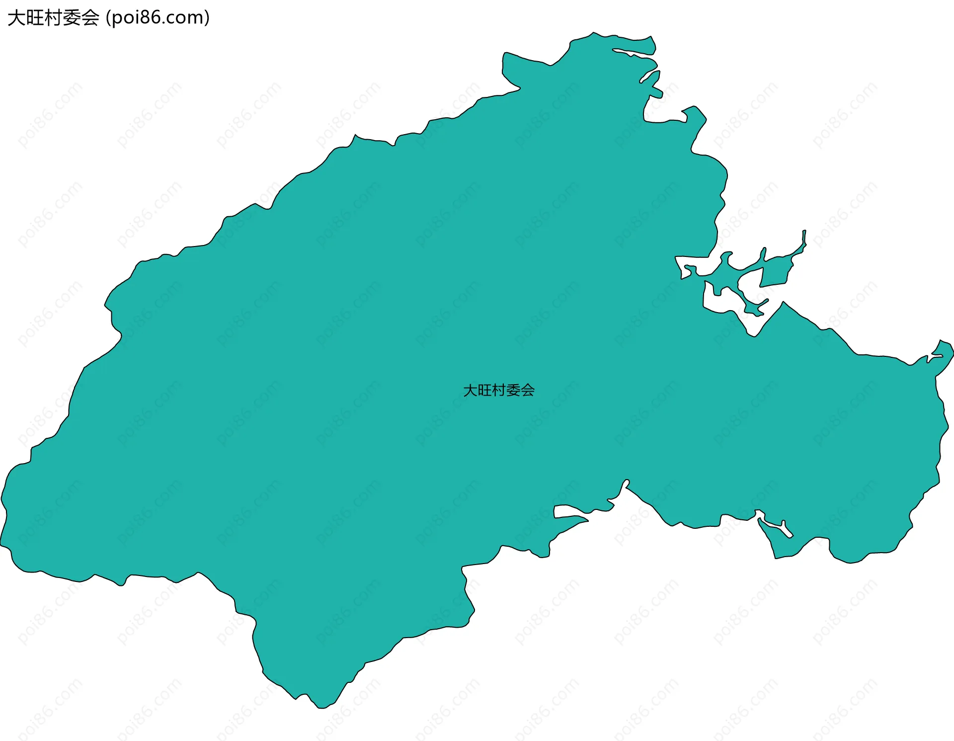 大旺村委会边界地图