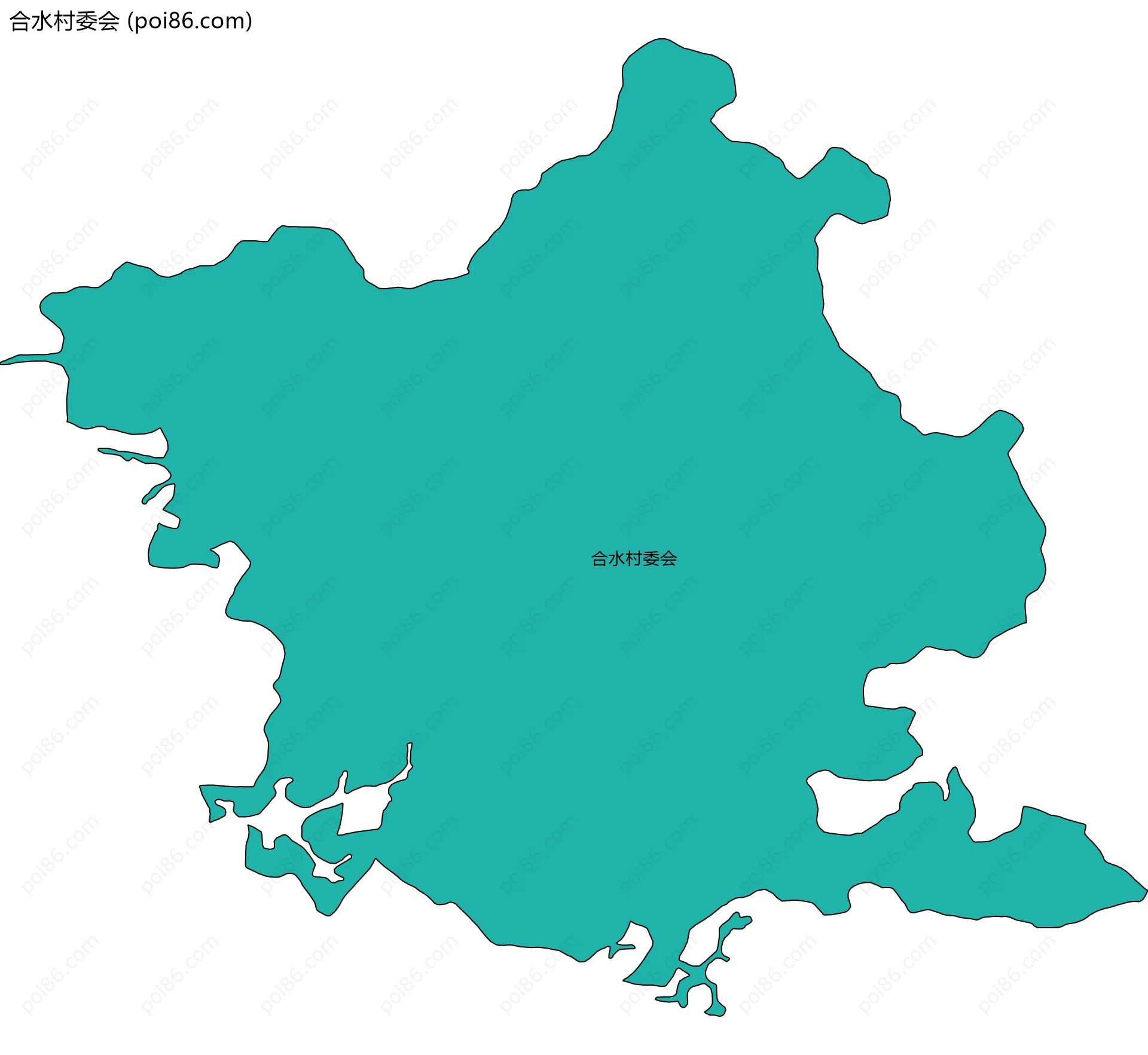 合水村委会边界地图