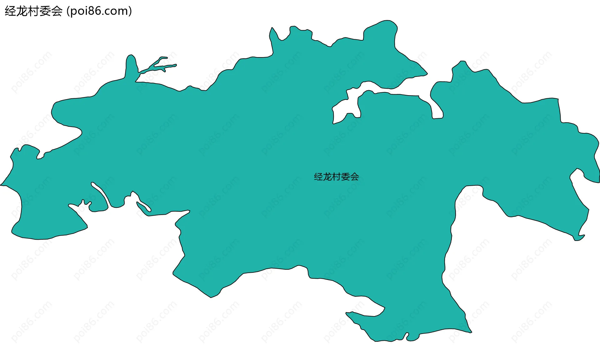 经龙村委会边界地图