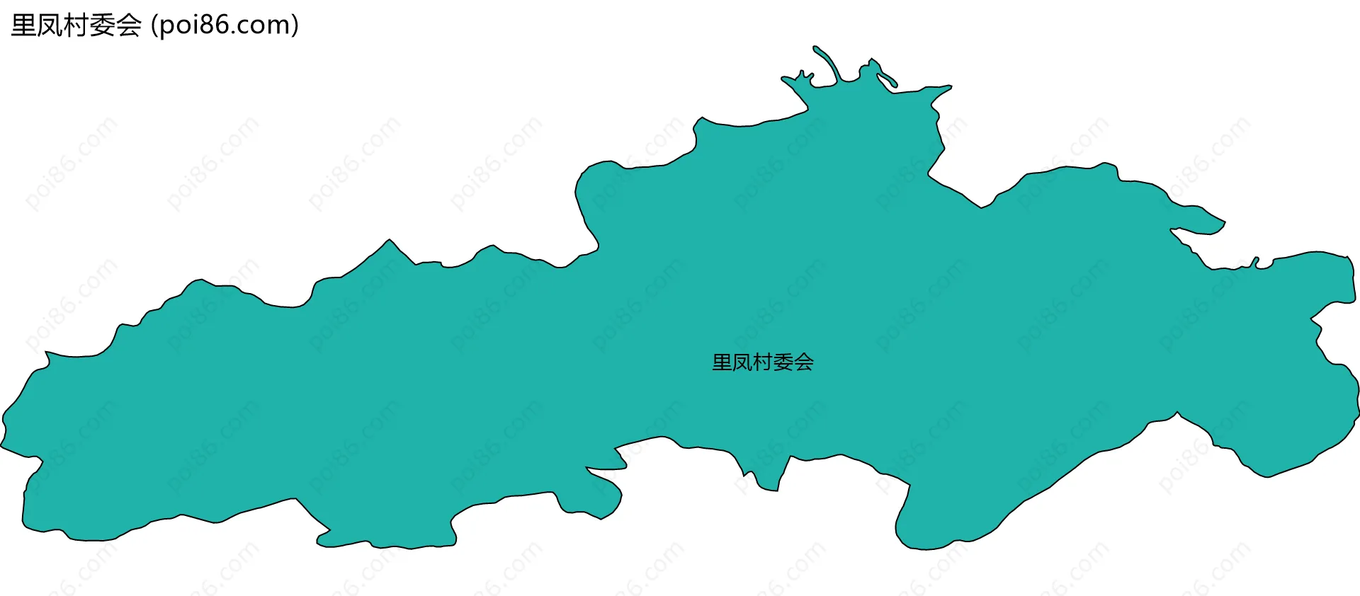 里凤村委会边界地图