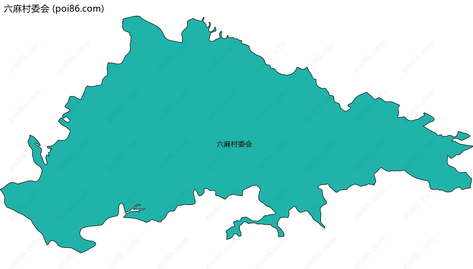 六麻村委会边界地图