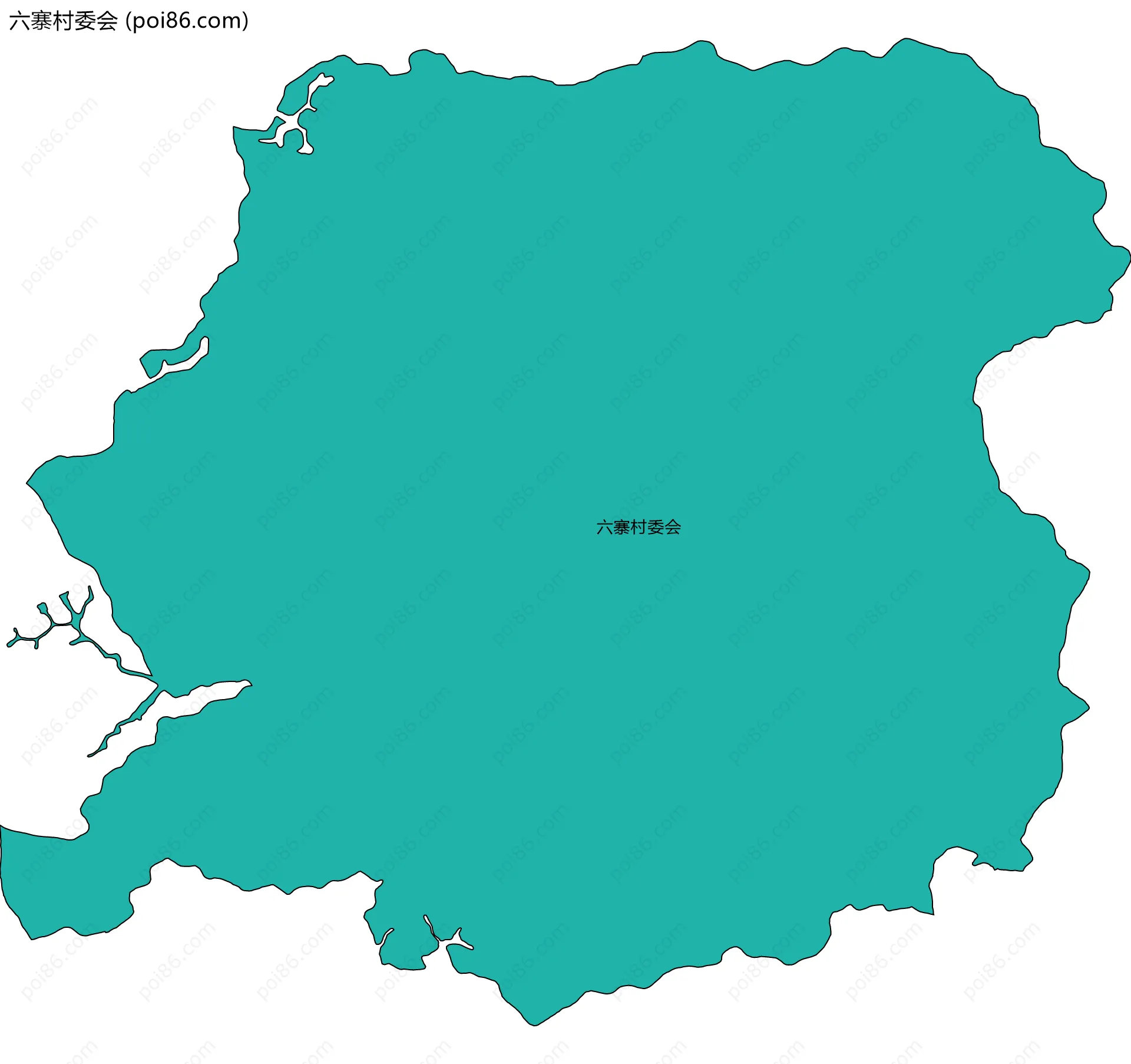 六寨村委会边界地图