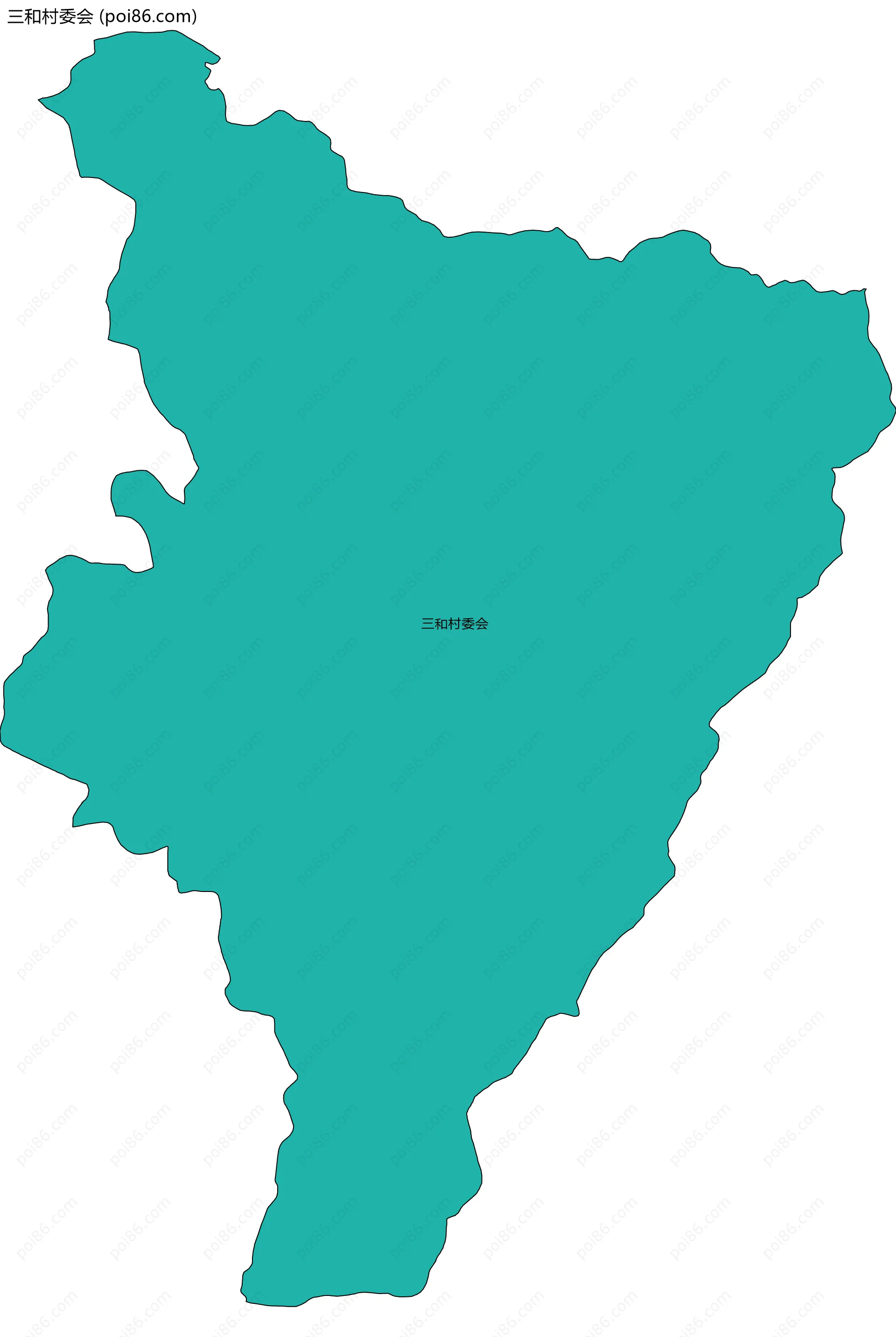 三和村委会边界地图