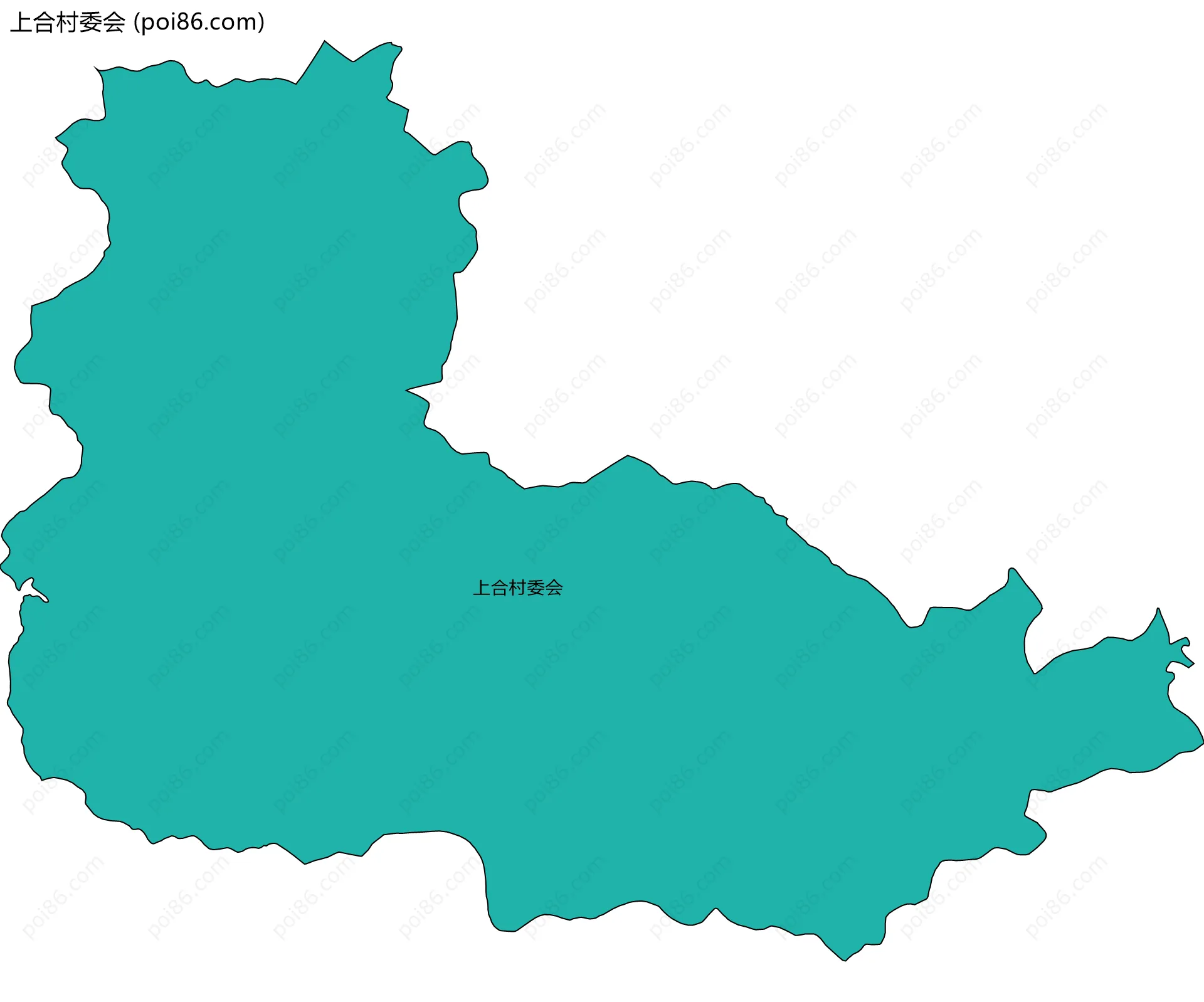 上合村委会边界地图