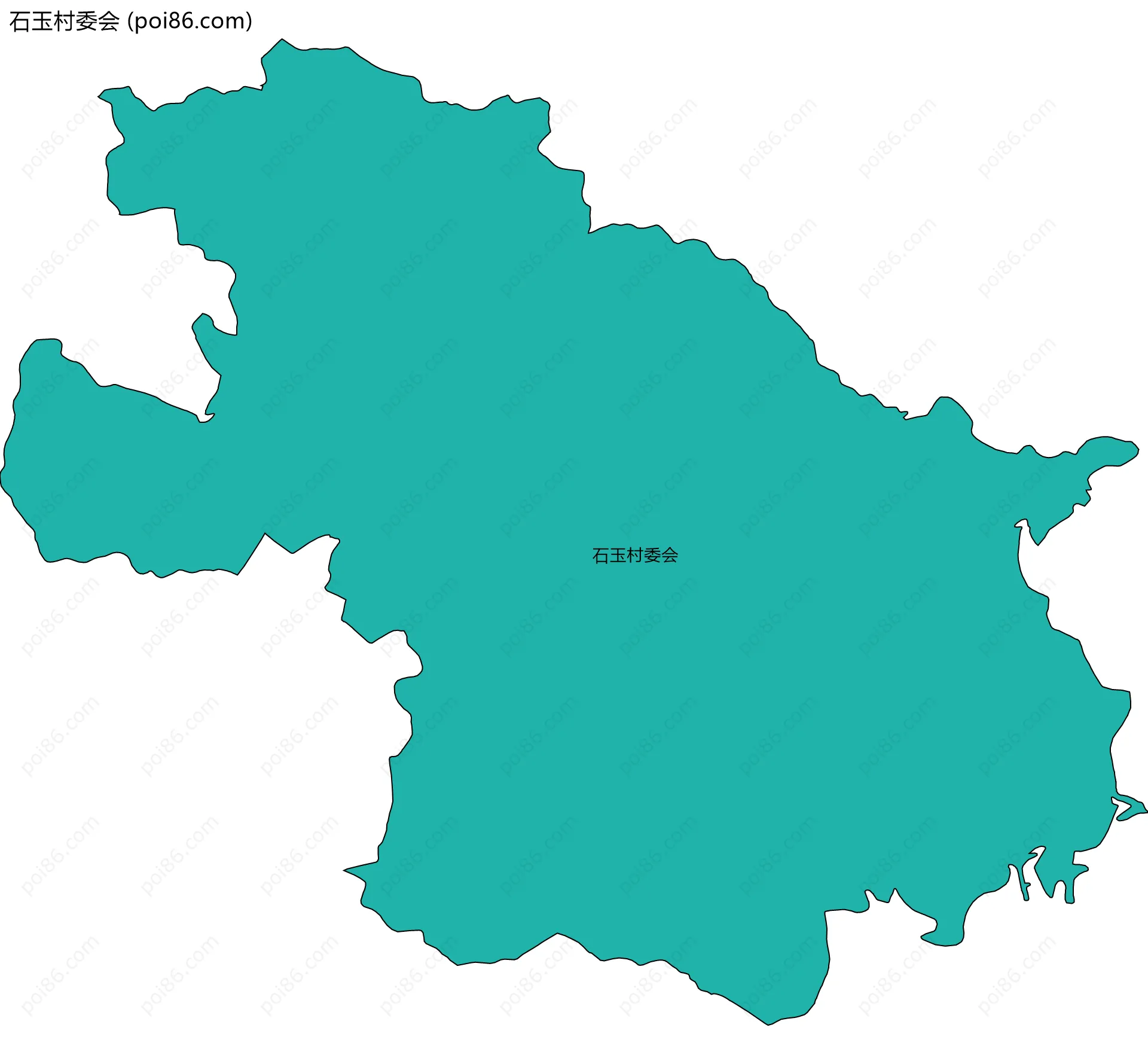 石玉村委会边界地图