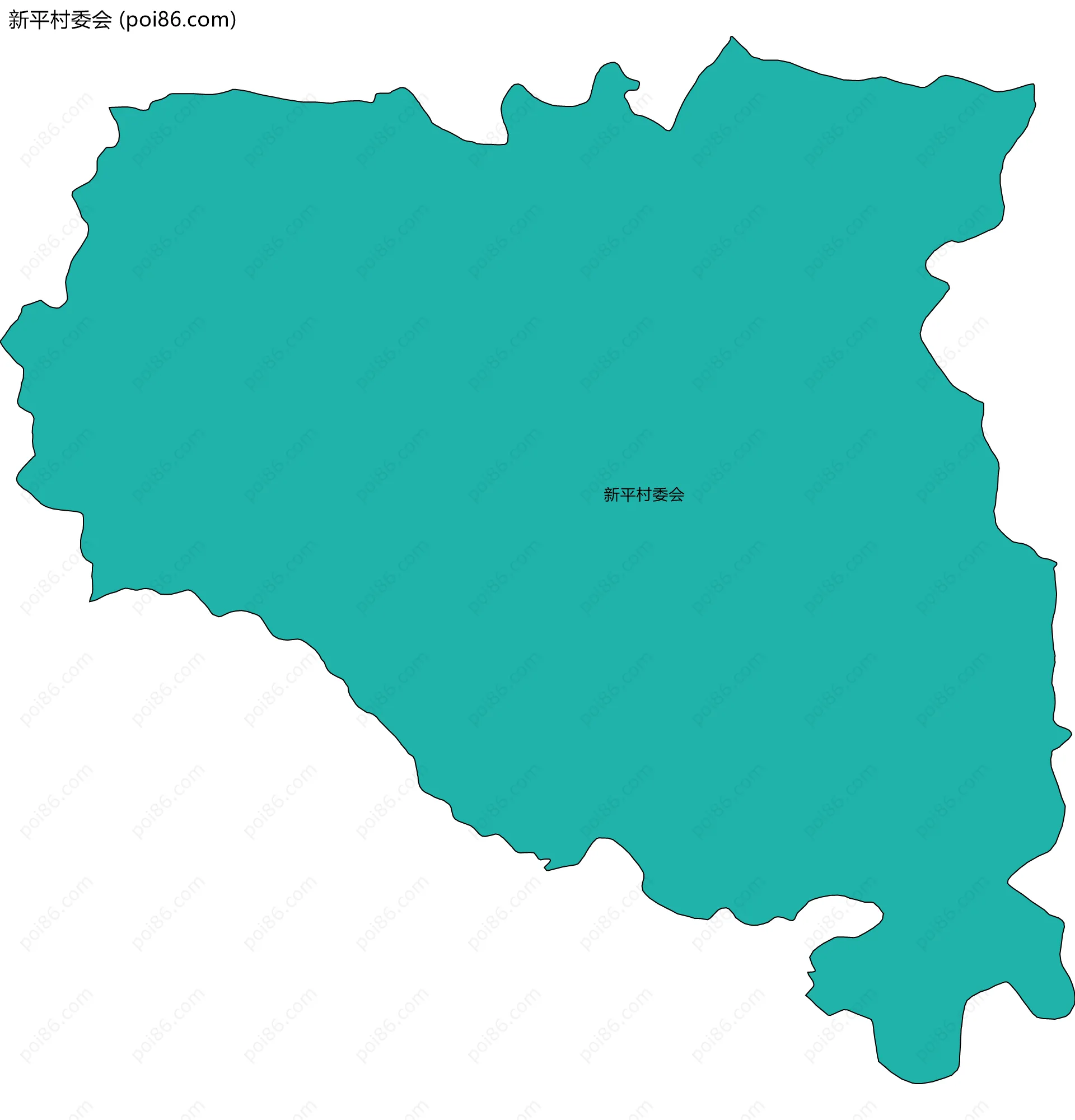 新平村委会边界地图
