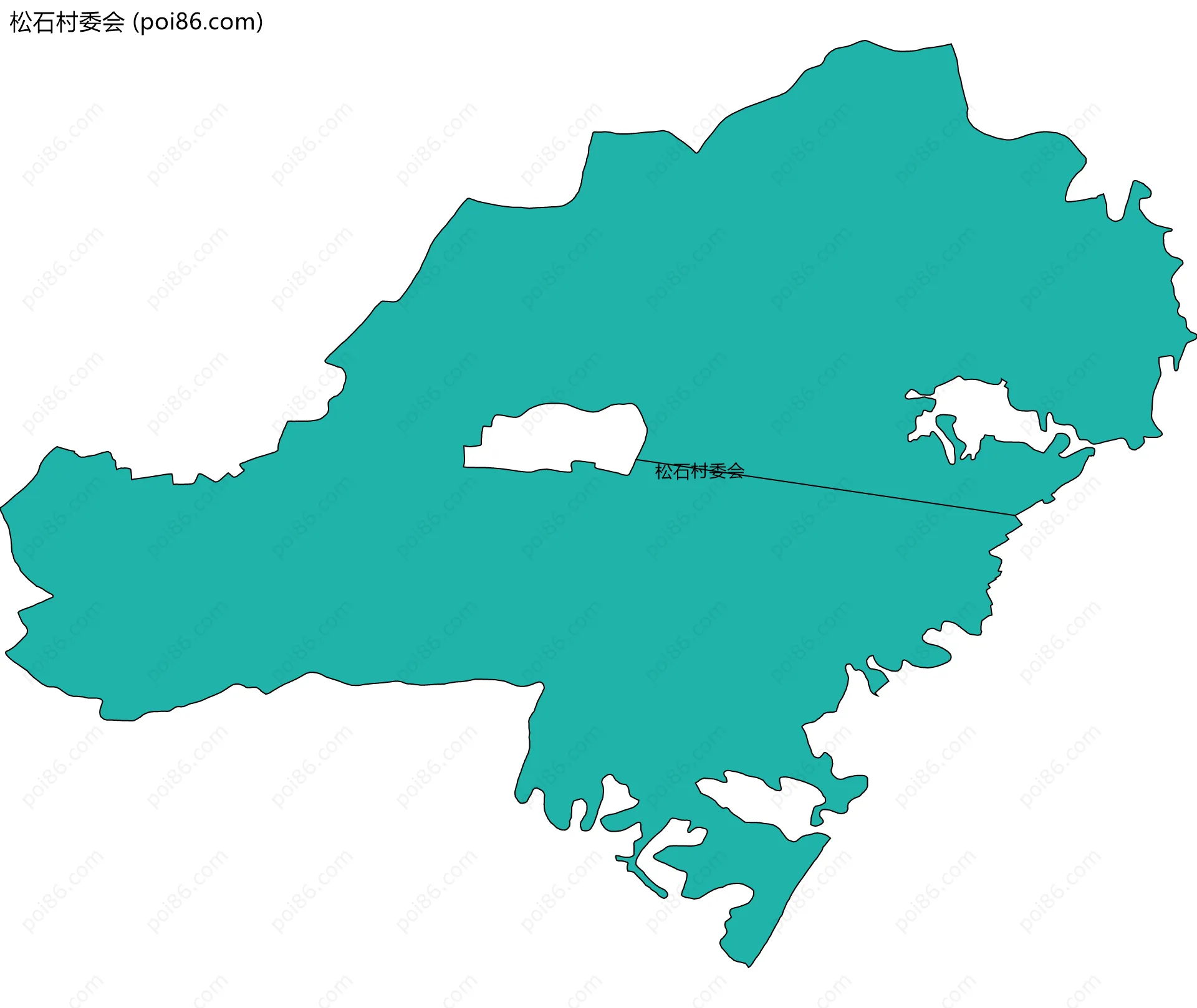 松石村委会边界地图