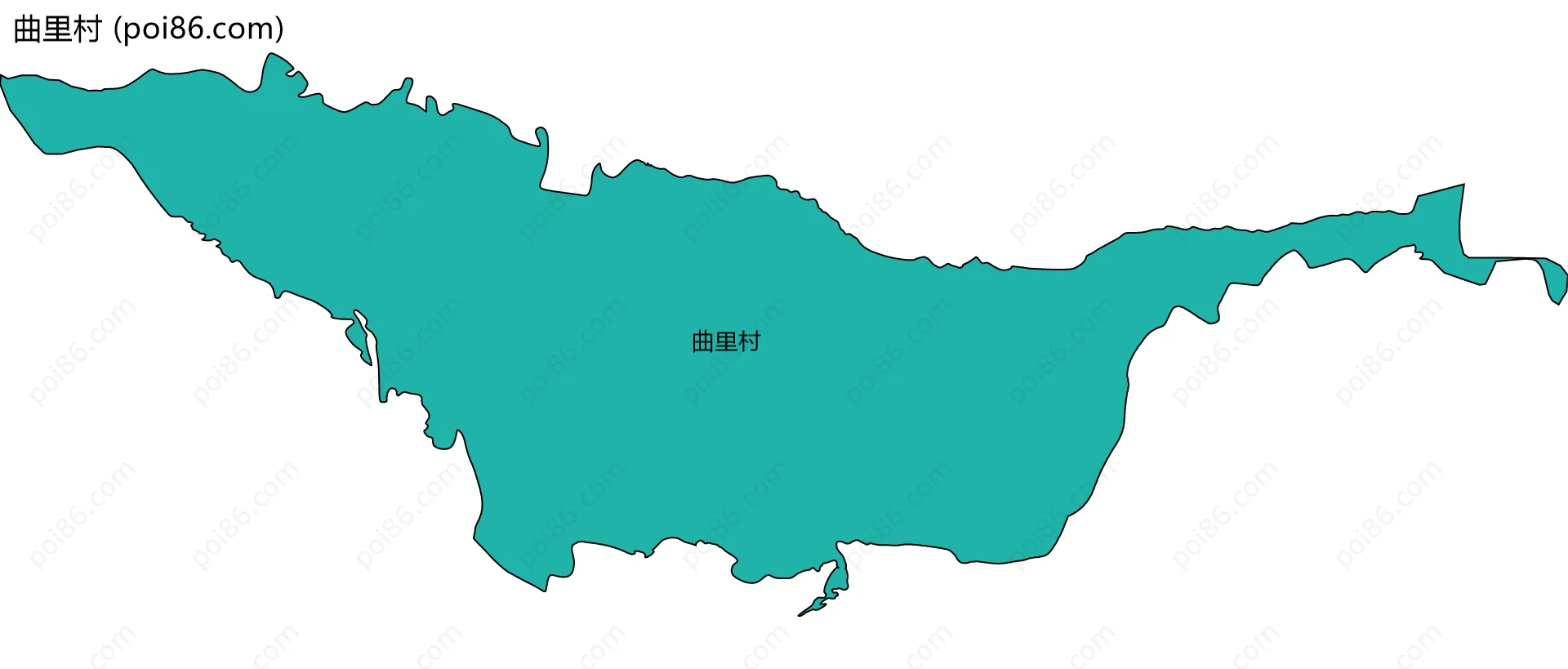 曲里村边界地图